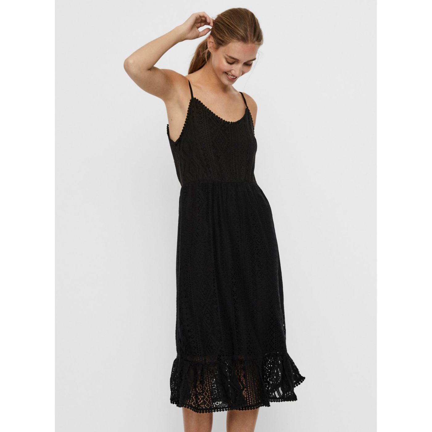 Black lace mididishes VERO MODA Olea