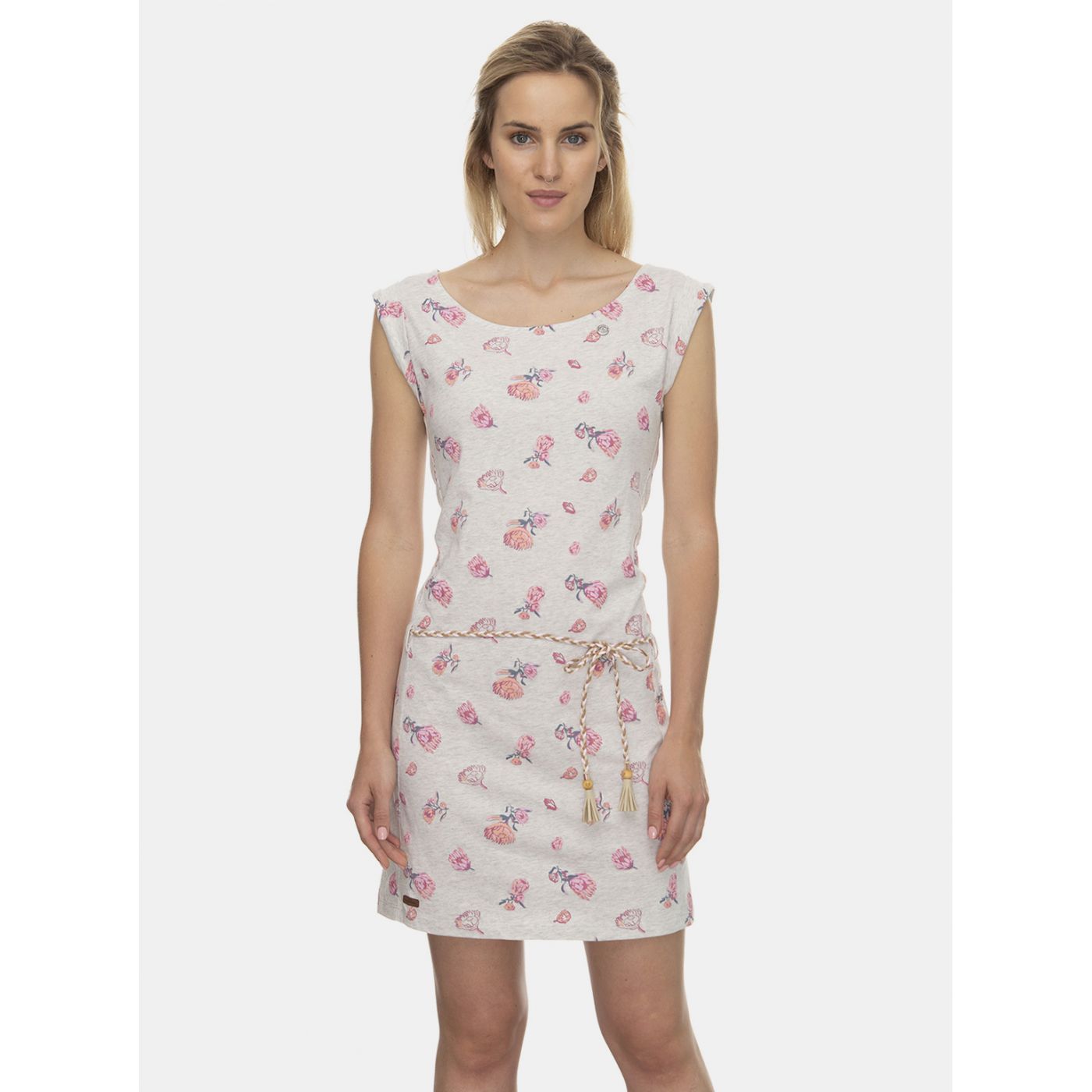 Light Grey Floral Ragwear Dress By Tamy Flowers