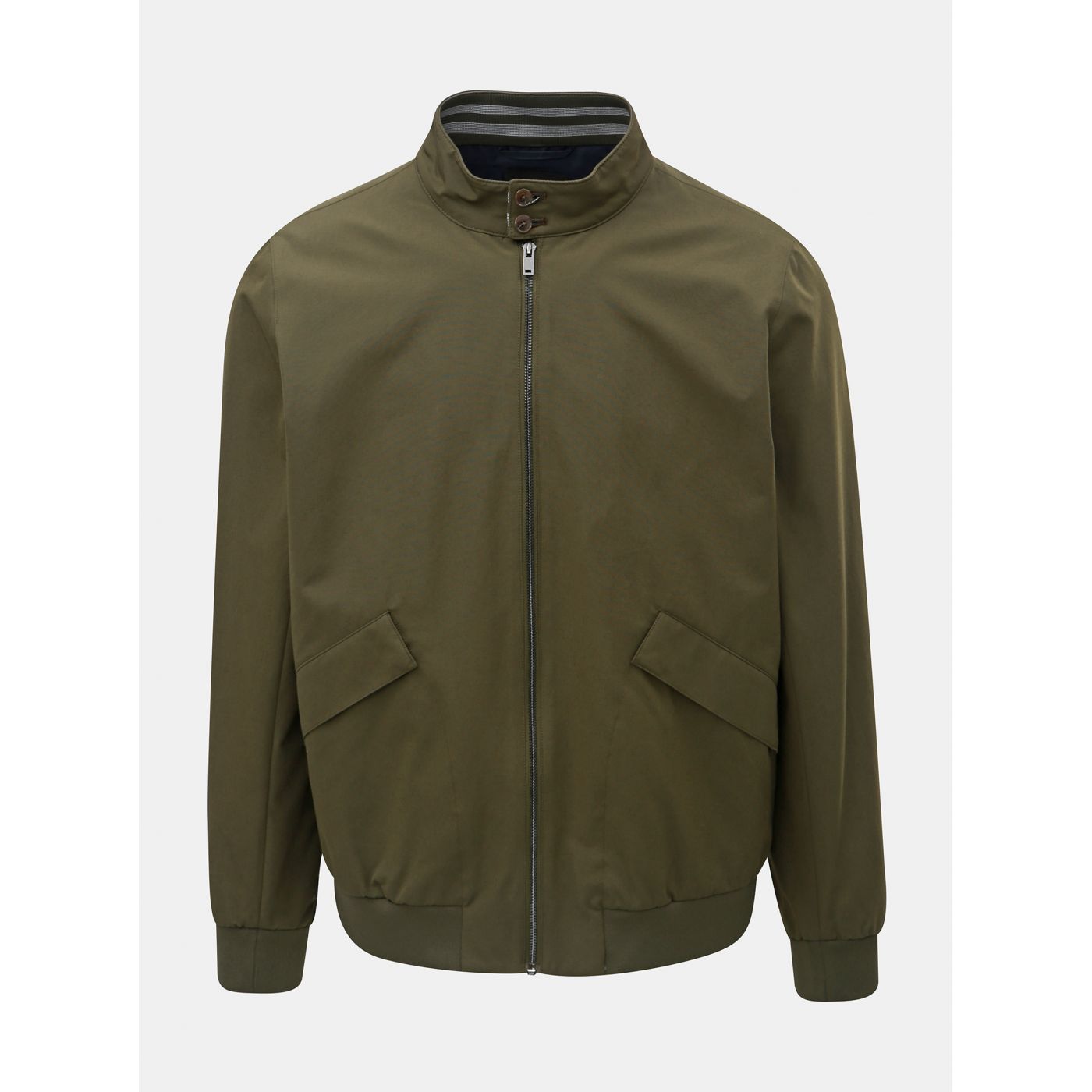 Khaki lightweight bomber Burton Menswear London Harrin