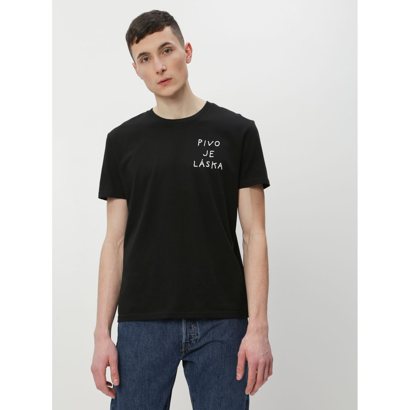 Black Men's T-Shirt ZOOT Original Beer Is Love