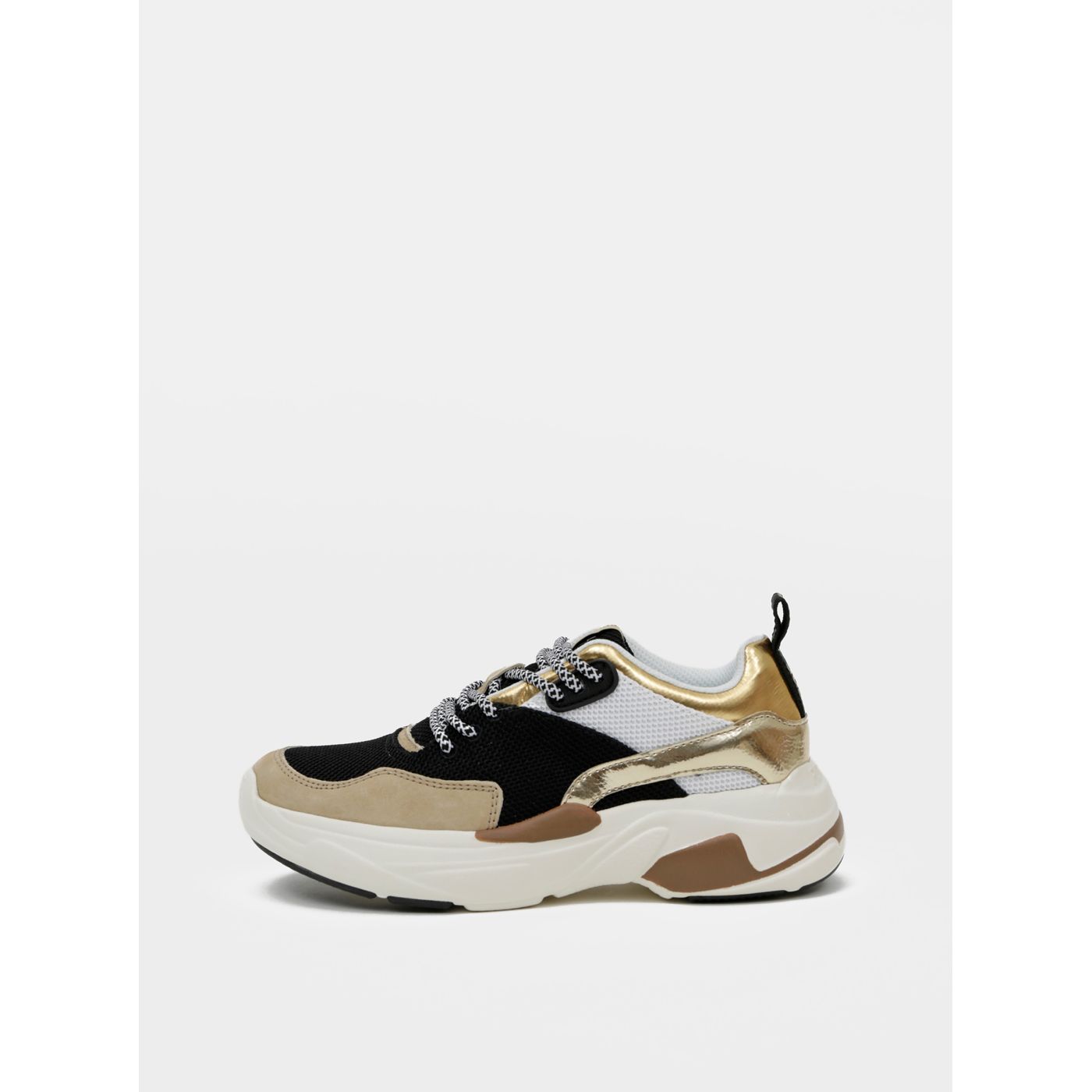 Beige Women's Sneakers with Suede Detail Pepe Jeans