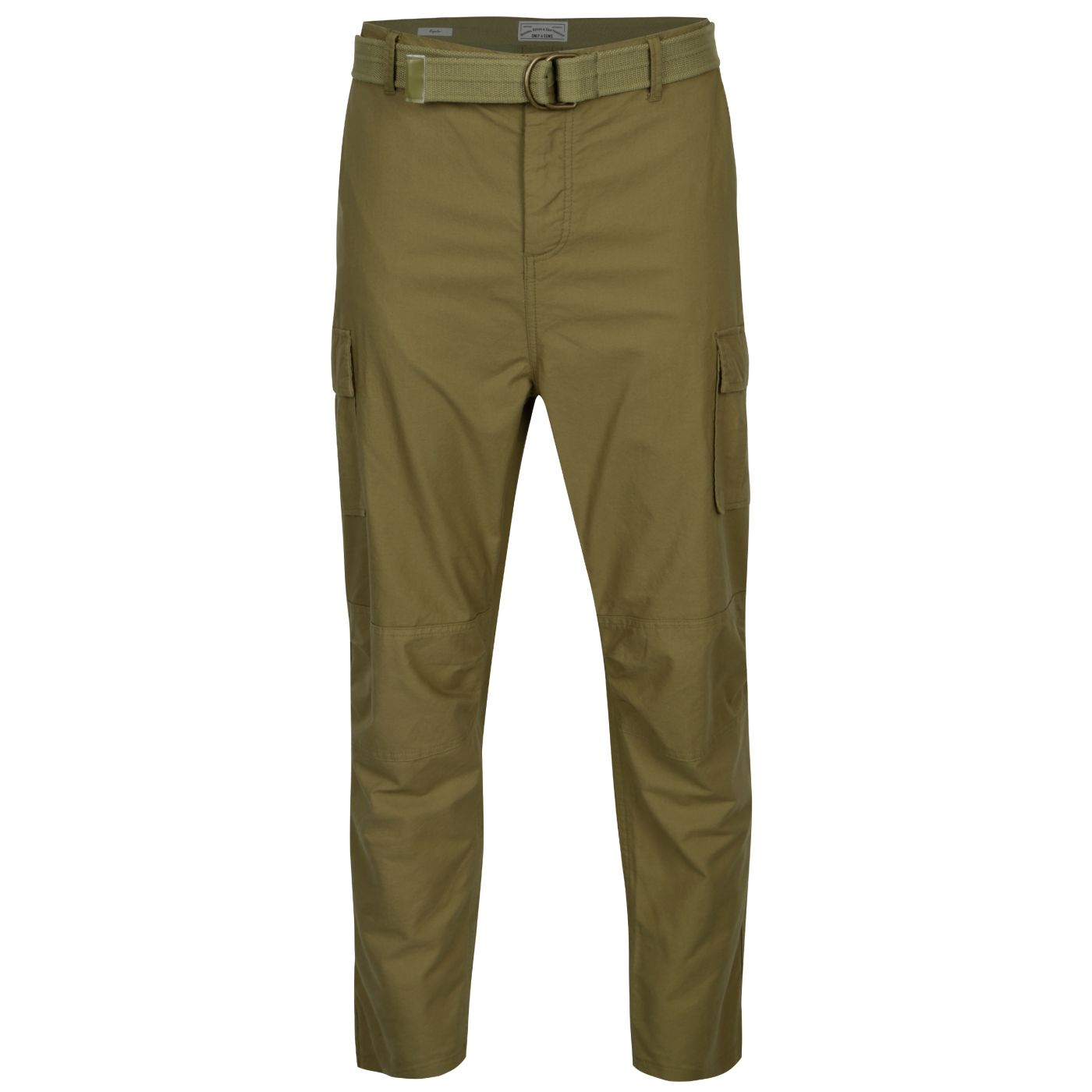 Khaki regular pants with pockets and belt ONLY & SONS Nadir