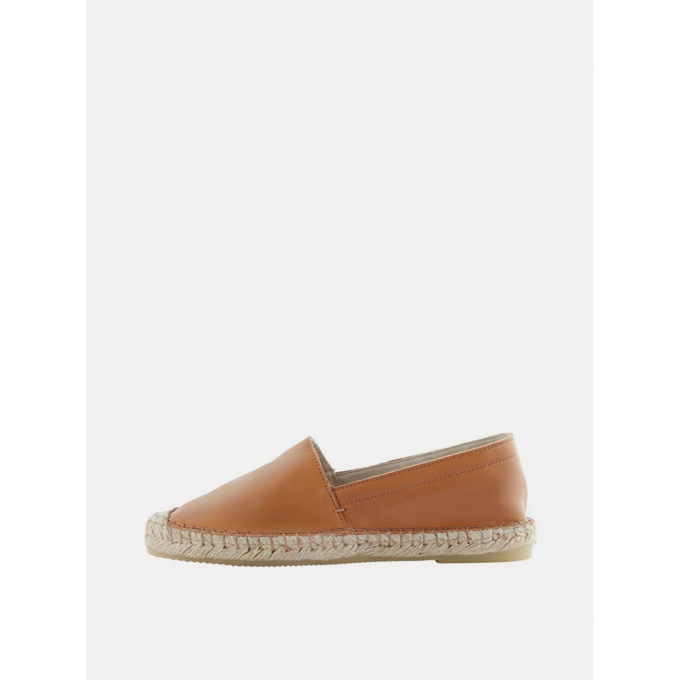 Brown Leather Espadrilles Pieces Katie