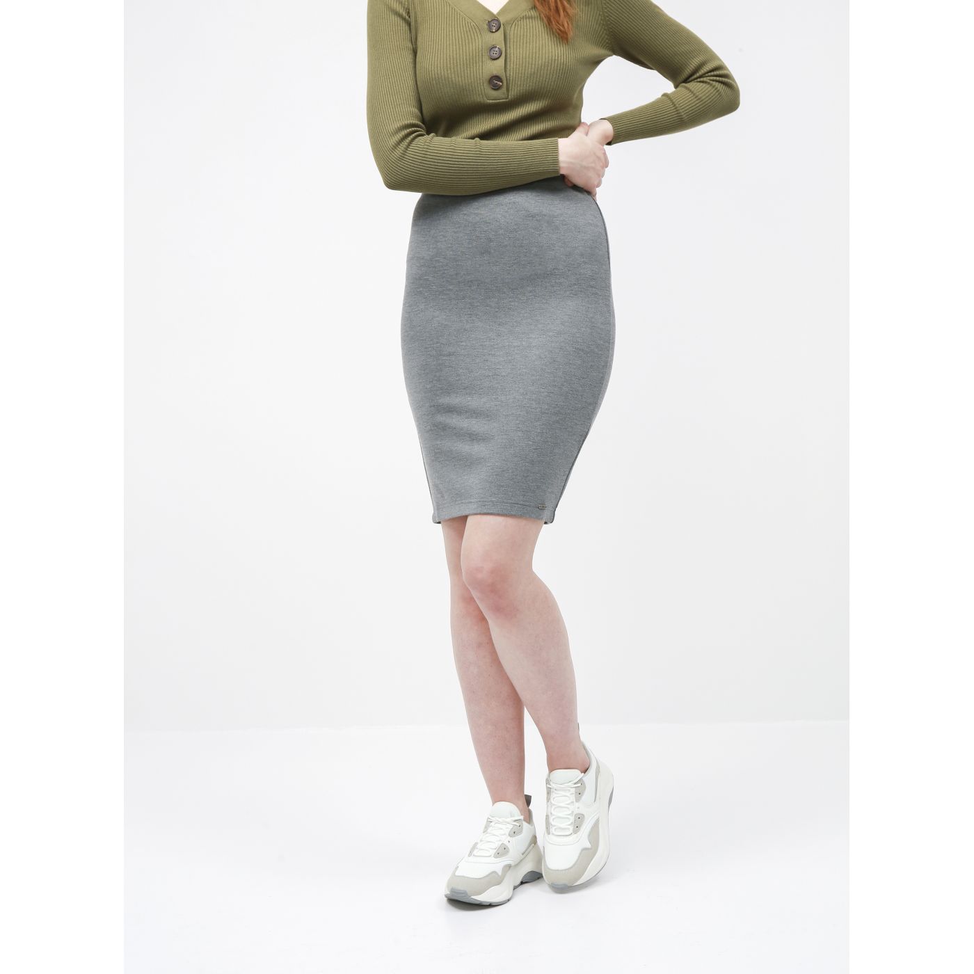 Grey basic skirt ZOOT Baseline Pavla