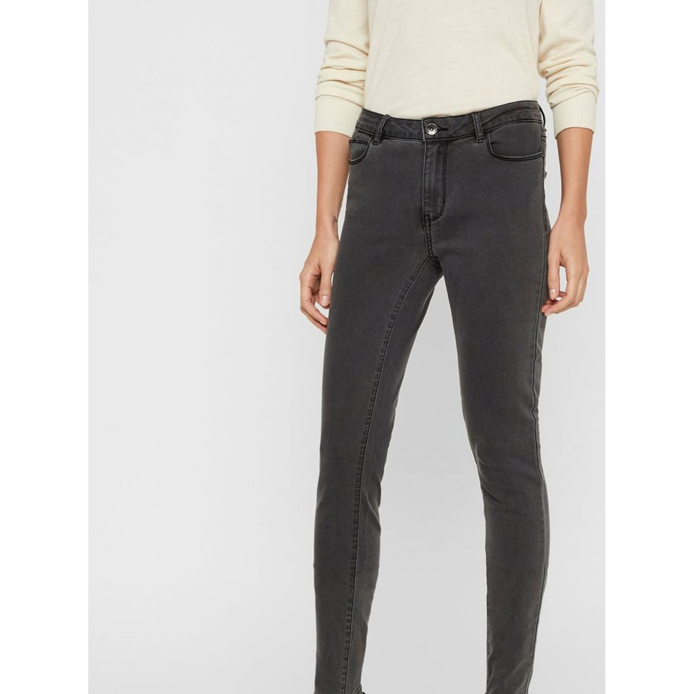 Dark grey slim jeans VERO MODA Julia