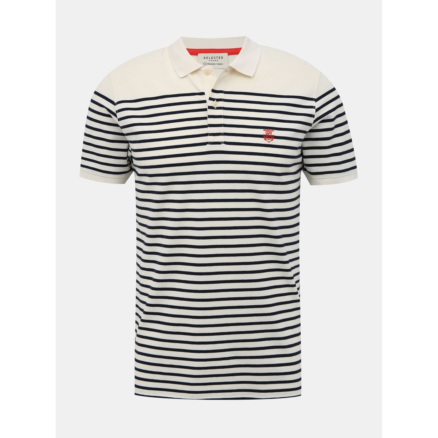 White-blue Polo T-Shirt Selected By Homme Haro