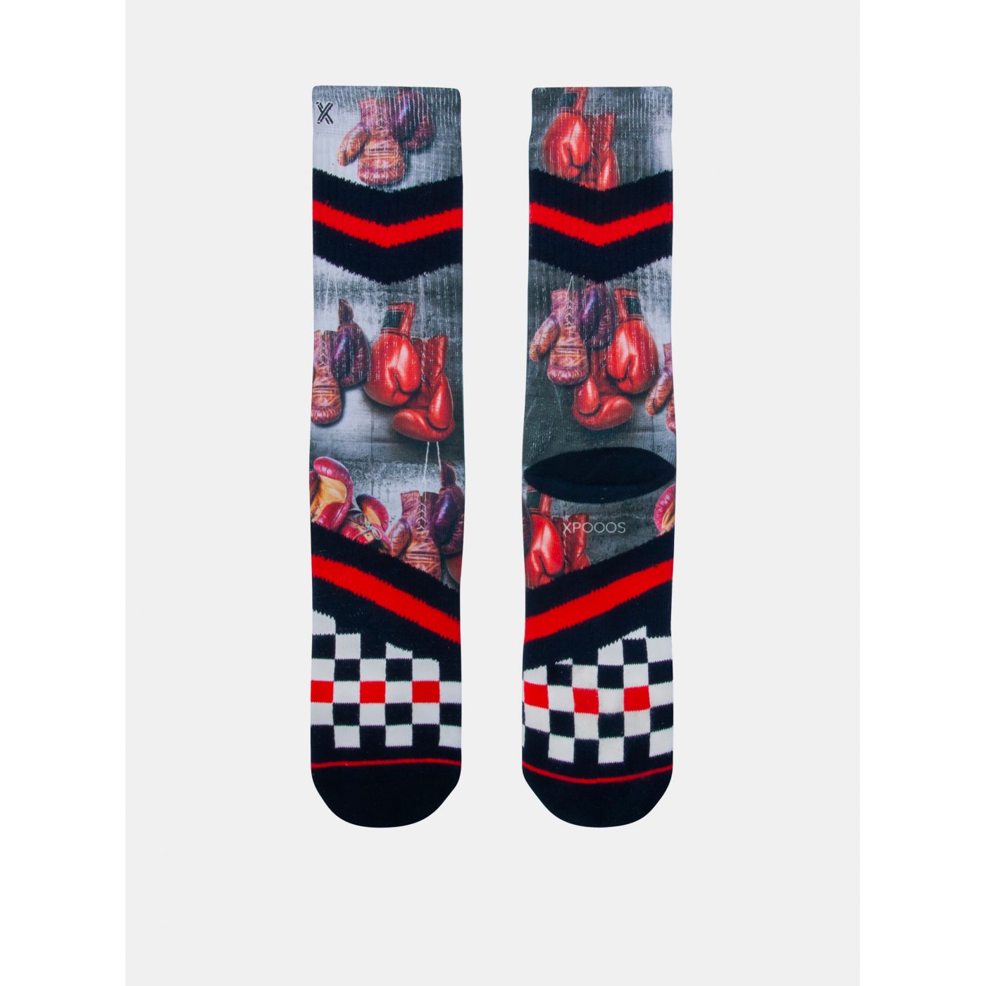 Black and Red Men's Socks XPOOOS