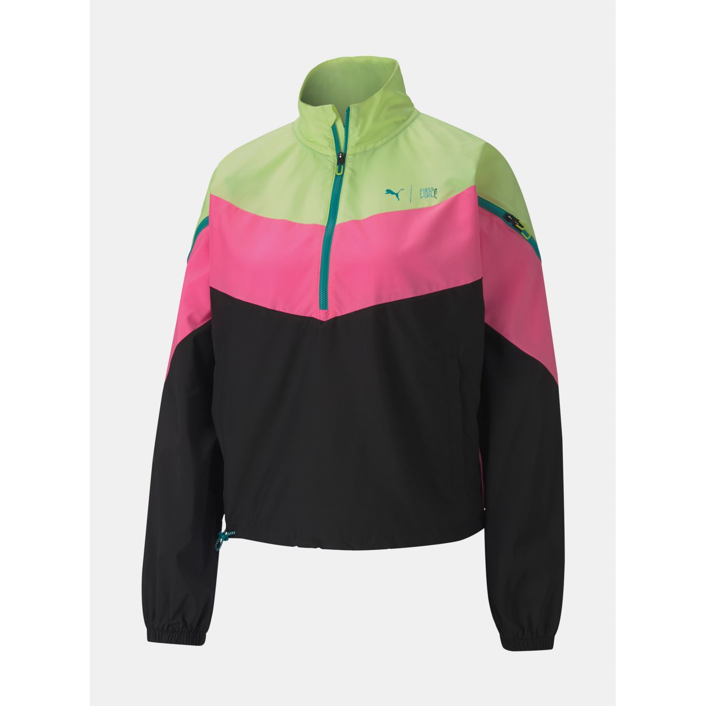 Black-pink women's waterproof anorak Puma
