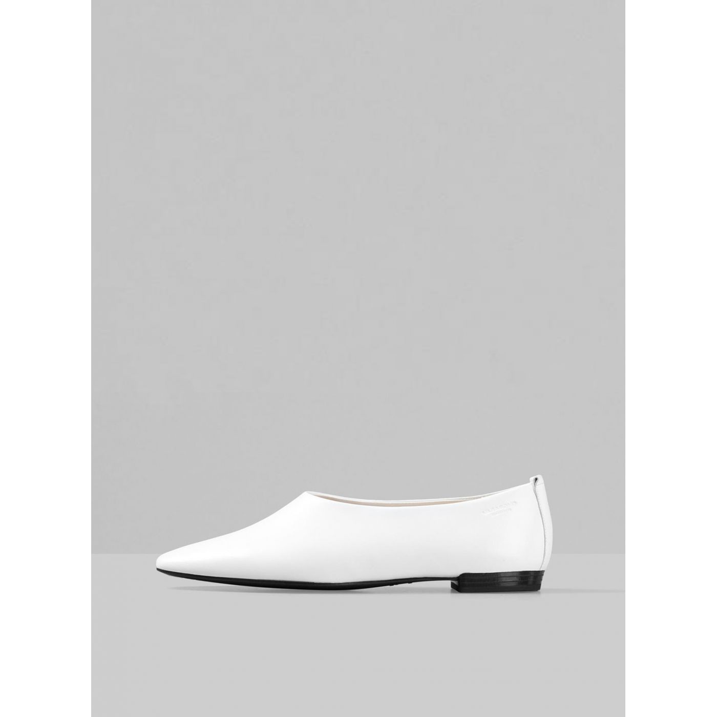 Vagabond White Women's Leather Ballerinas
