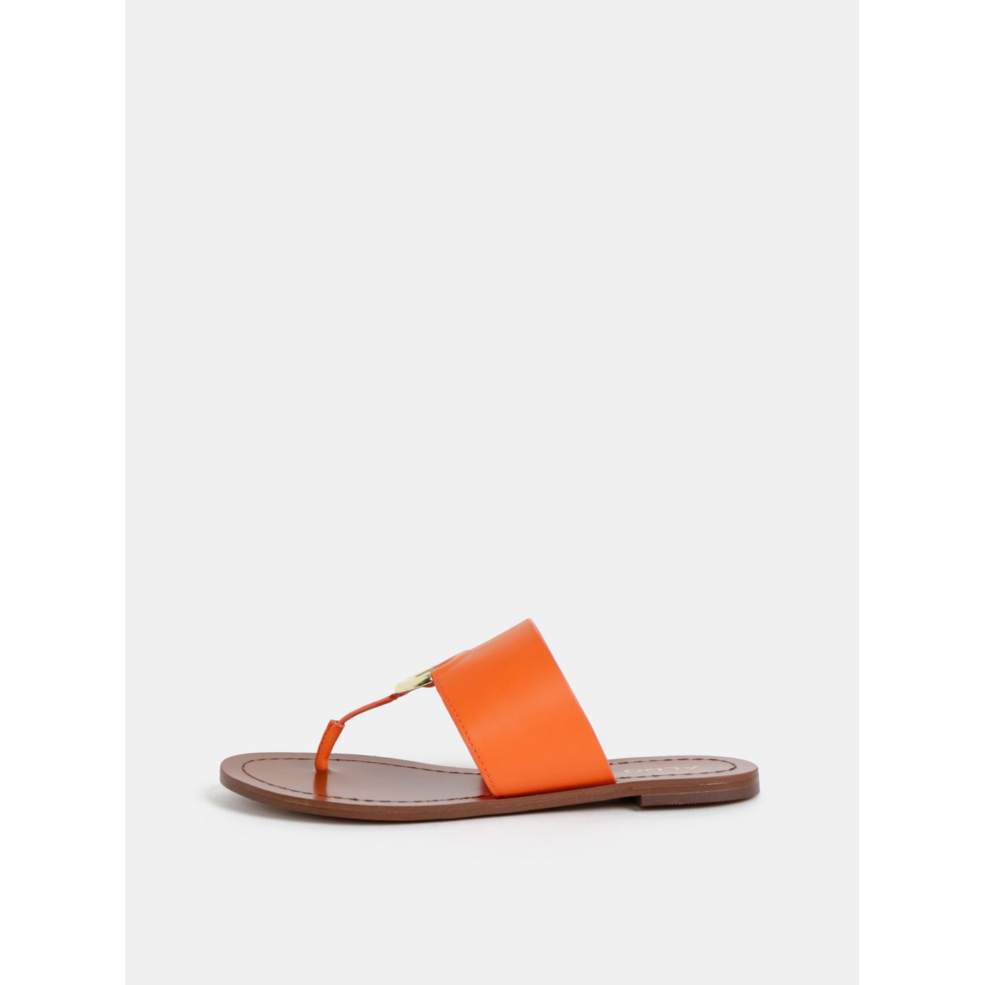 ALDO Ocericia Orange Women's Leather Flip-Flops