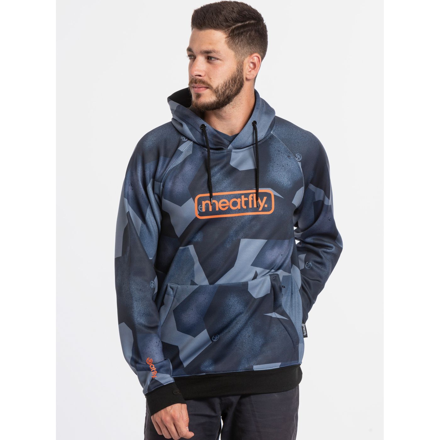 Grey Men's Patterned Meatfly Gravel Sweatshirt