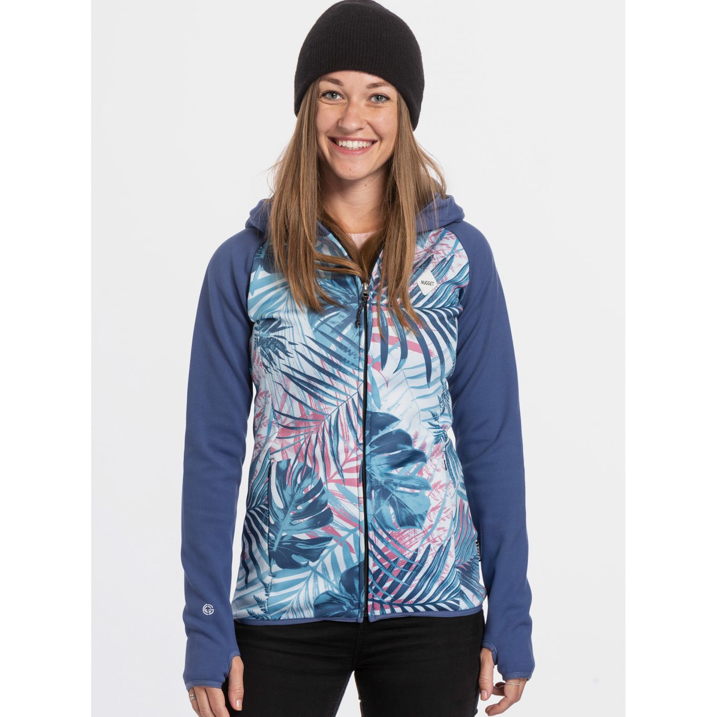 Blue Women's Patterned Sweatshirt NUGGET Tiffany