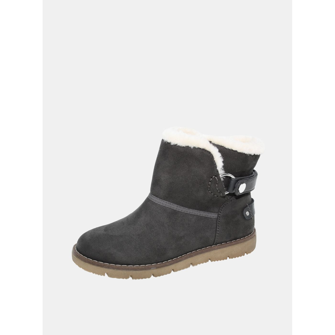Grey Women's Winter Boots in Suede By Tom Tailor