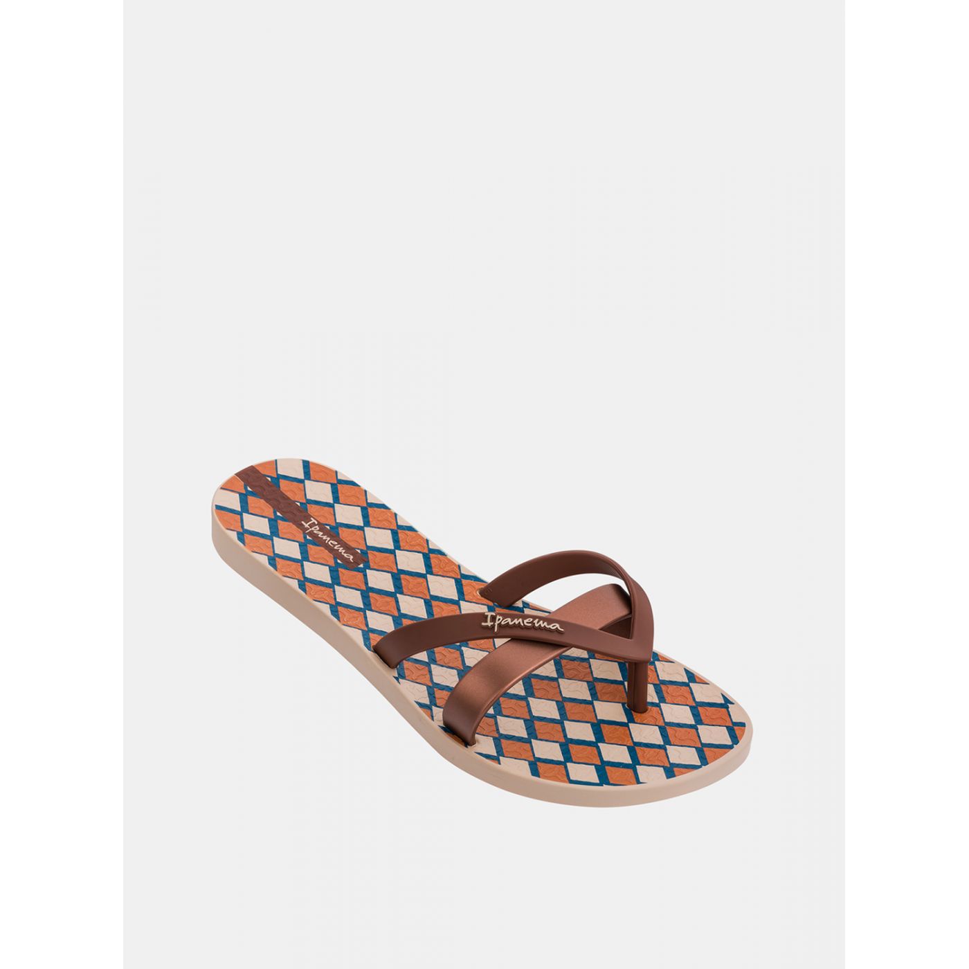 Brown Women's Patterned Flip-Flops Ipanema