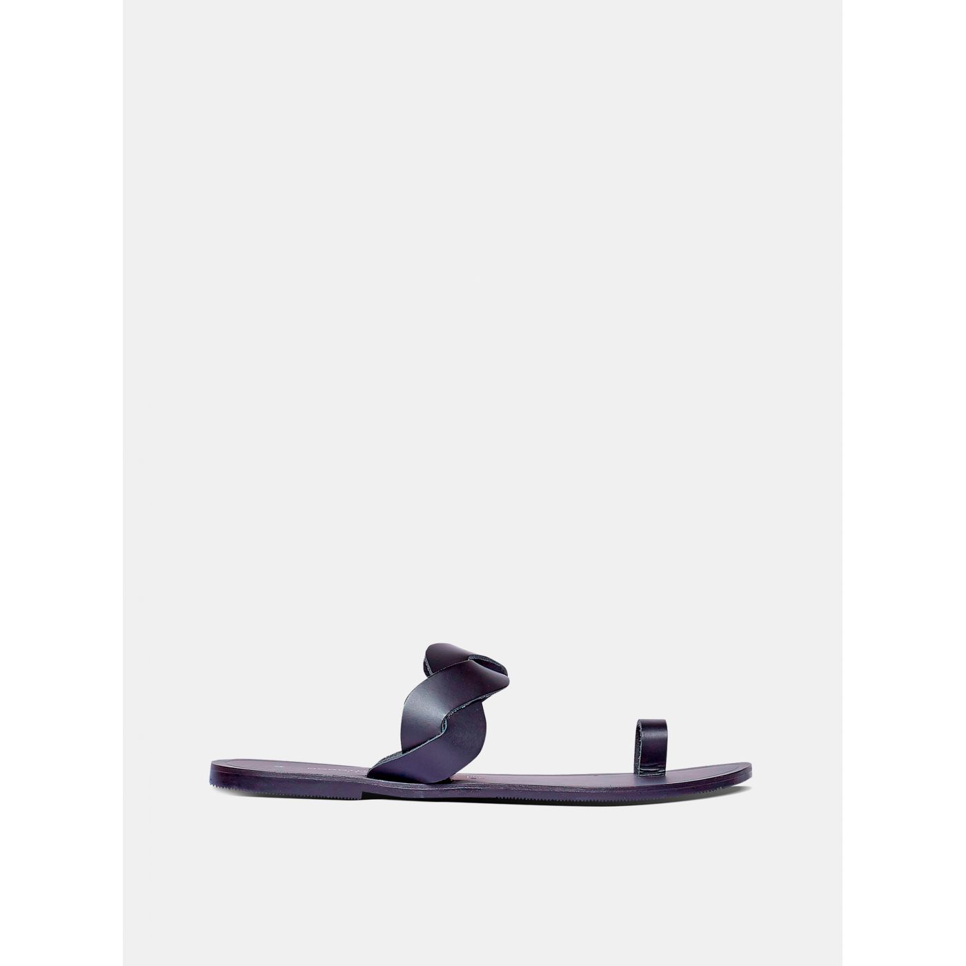 Dorothy Perkins Black Leather Slippers