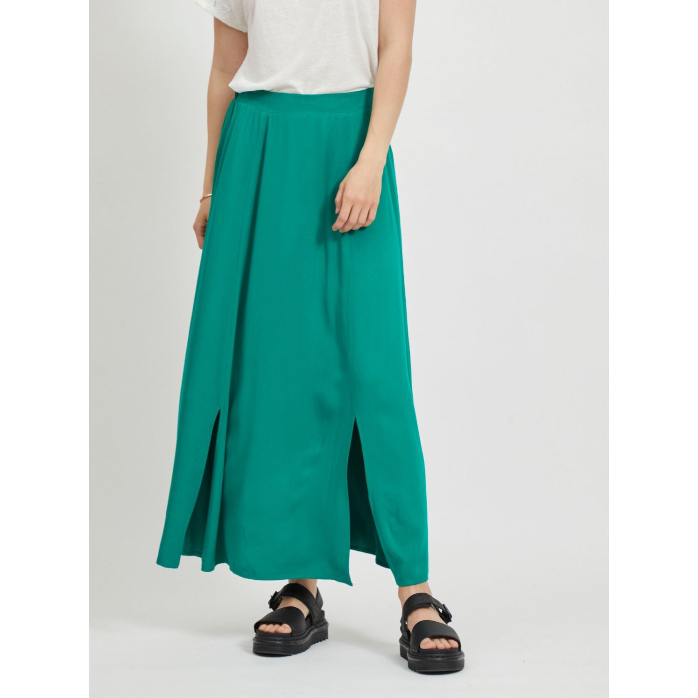 Green maxi skirt VILA Suvita