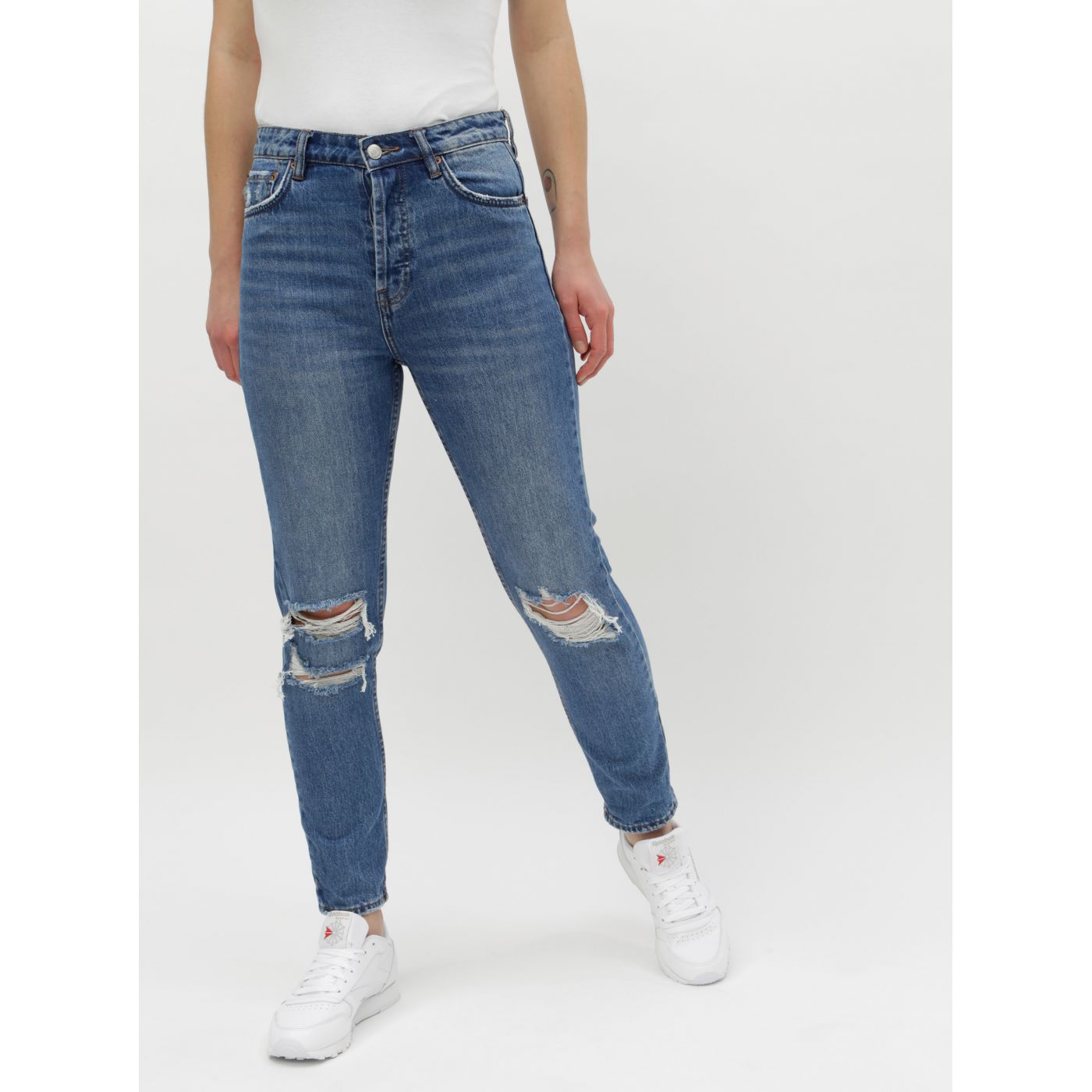 Blue mom jeans high waist TALLY WEiJL Momid