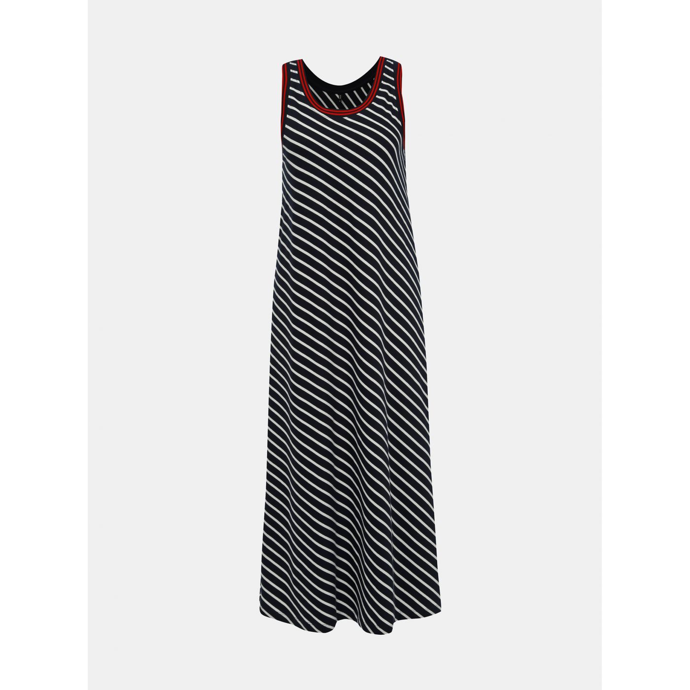Dark blue striped maxi dress ONLY Maya