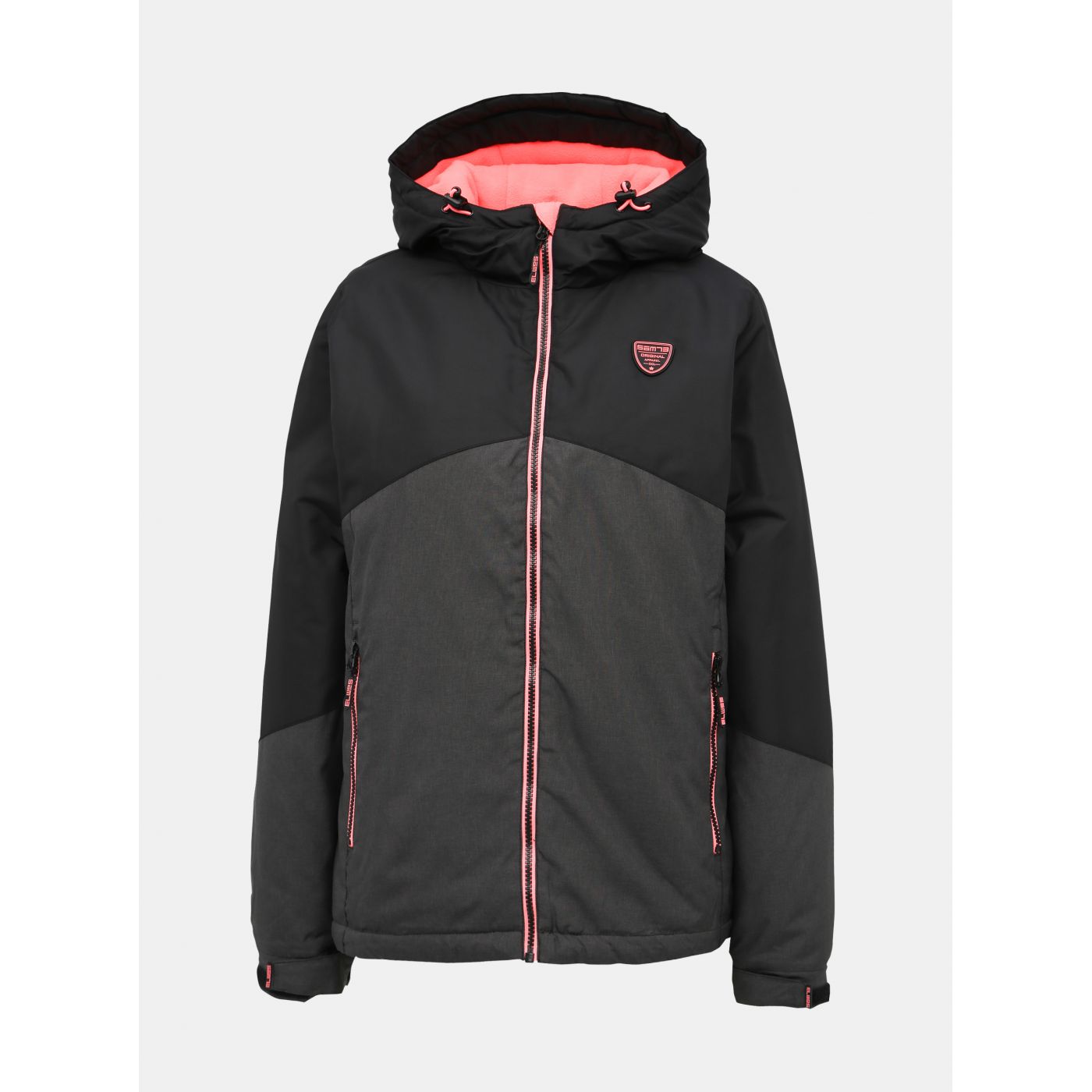 Black-grey women's waterproof winter jacket SAM 73