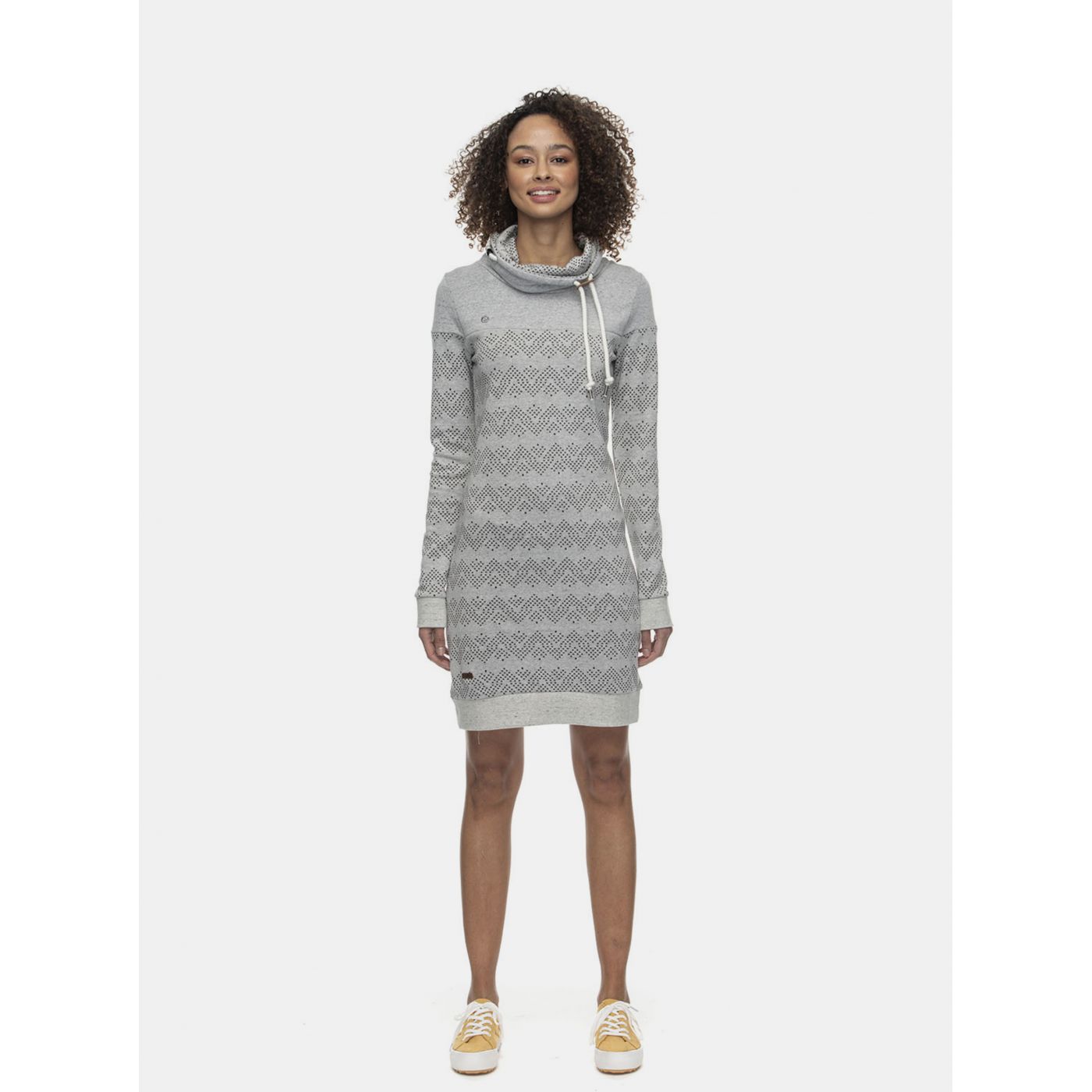 Grey Patterned Ragwear Sweatshirt