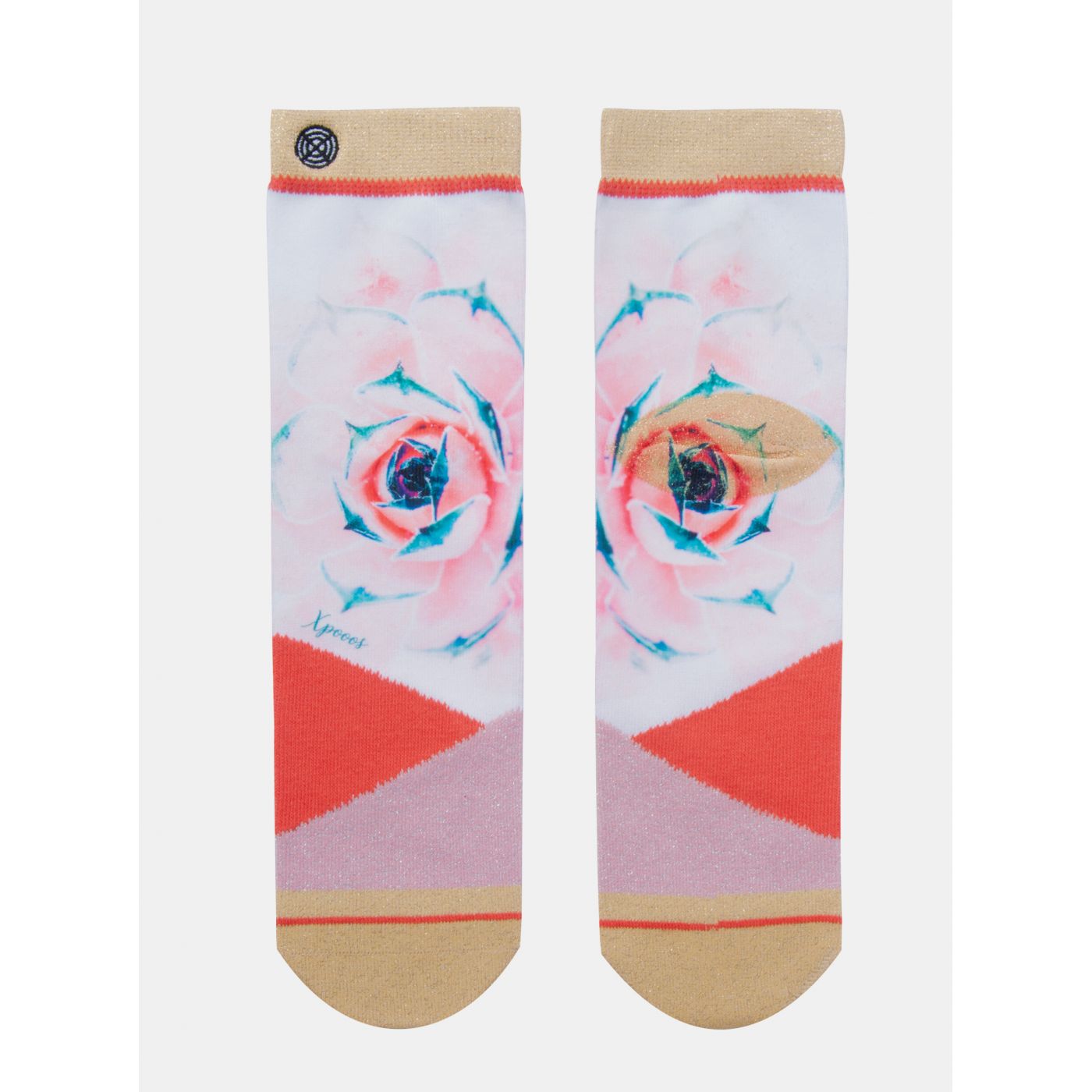 XOOOS Women's Socks Red-pink