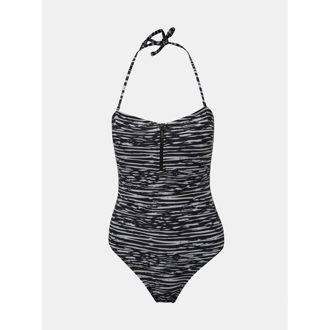 Cream-blue patterned swimsuit Dorothy Perkins