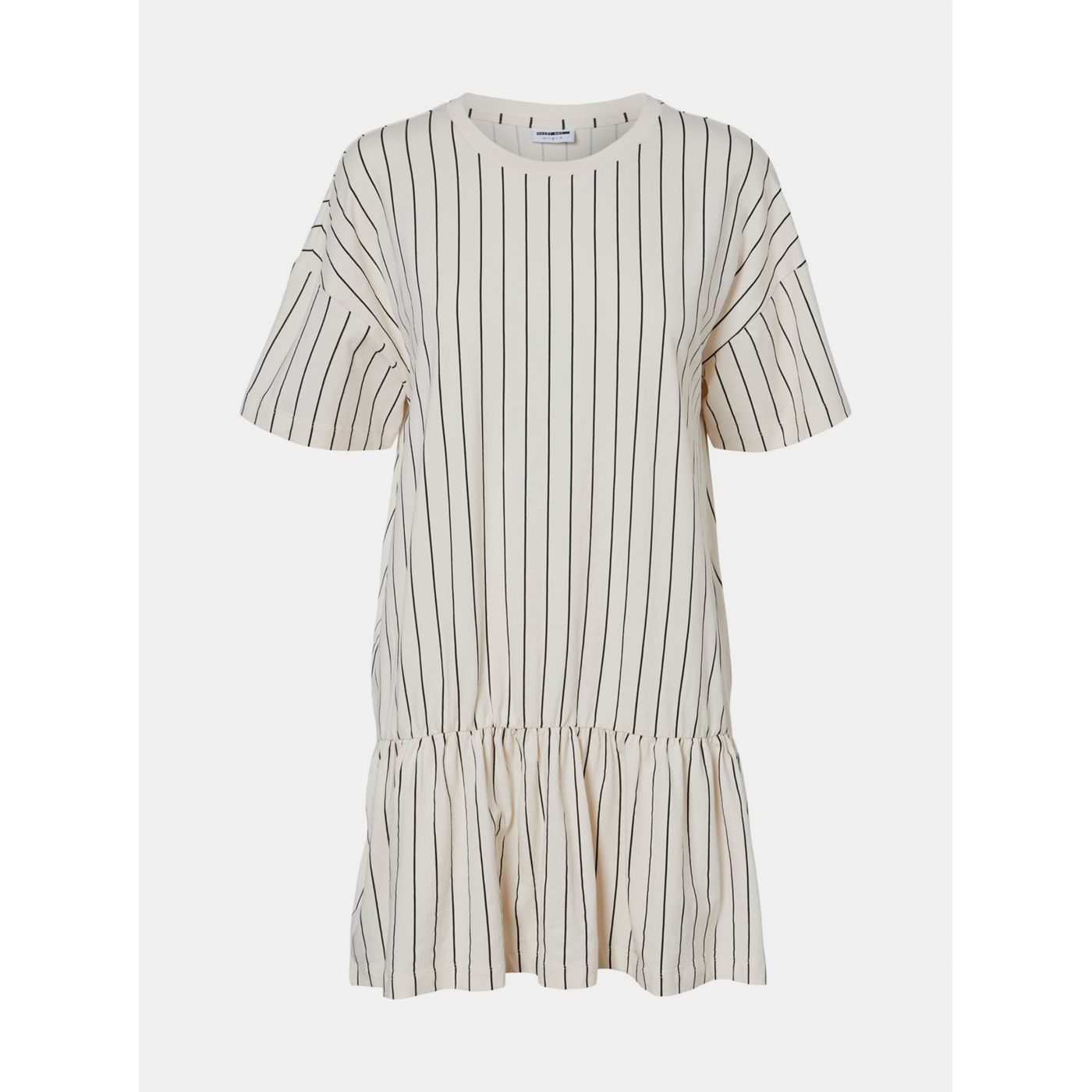 Noisy May Colla Cream Striped Dress