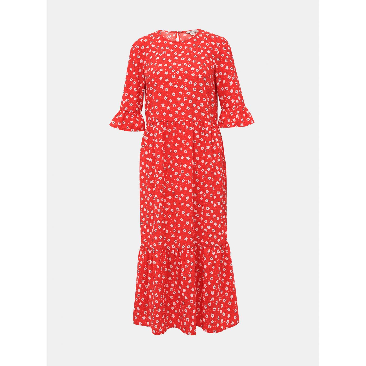 Red Floral Midi Dress Miss Selfridge