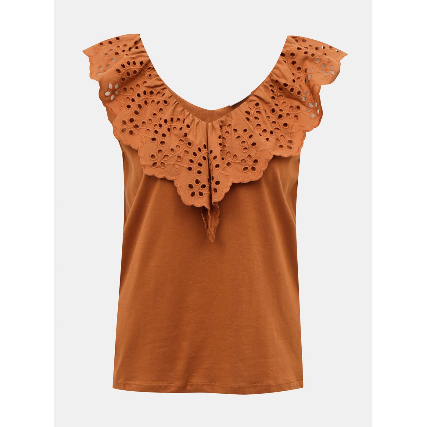 Jacqueline de Yong Alba's brown blouse