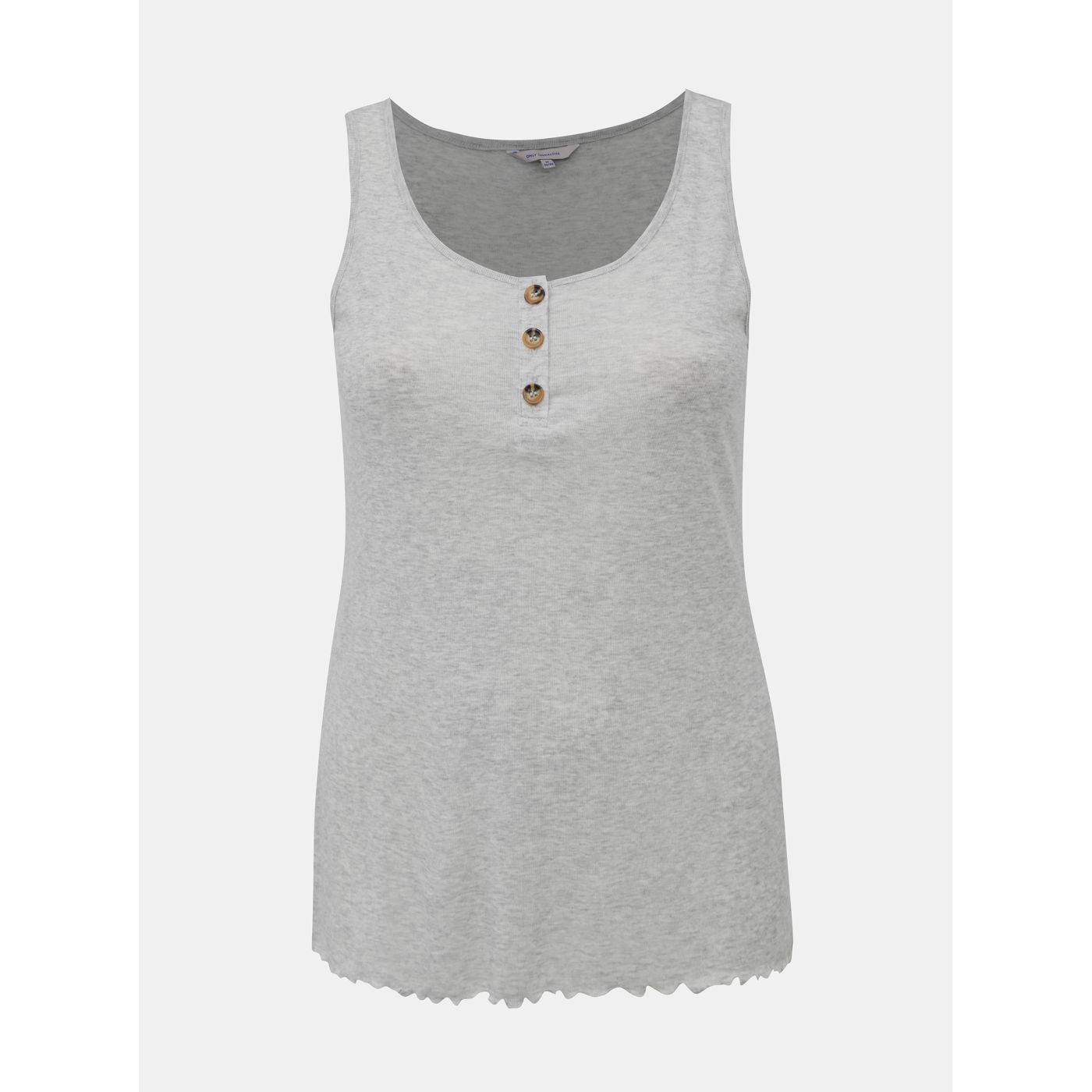 Light grey annealed tank top ONLY CARMAKOMA Soft