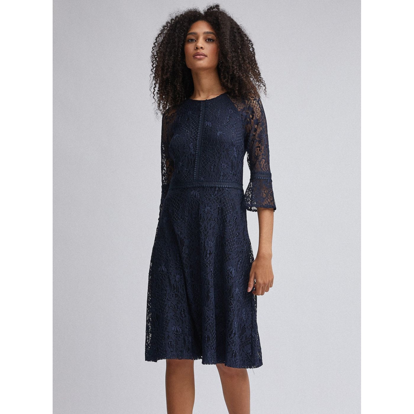 Dark blue lace dress by Dorothy Perkins
