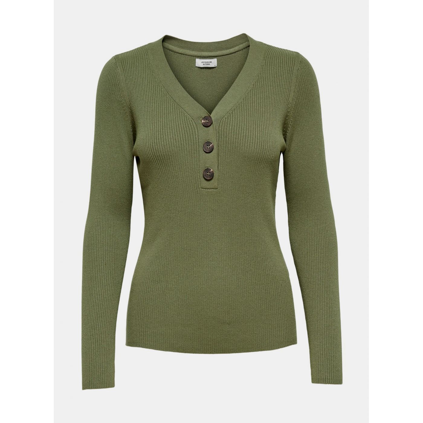 Khaki T-shirt Jacqueline de Yong Melani