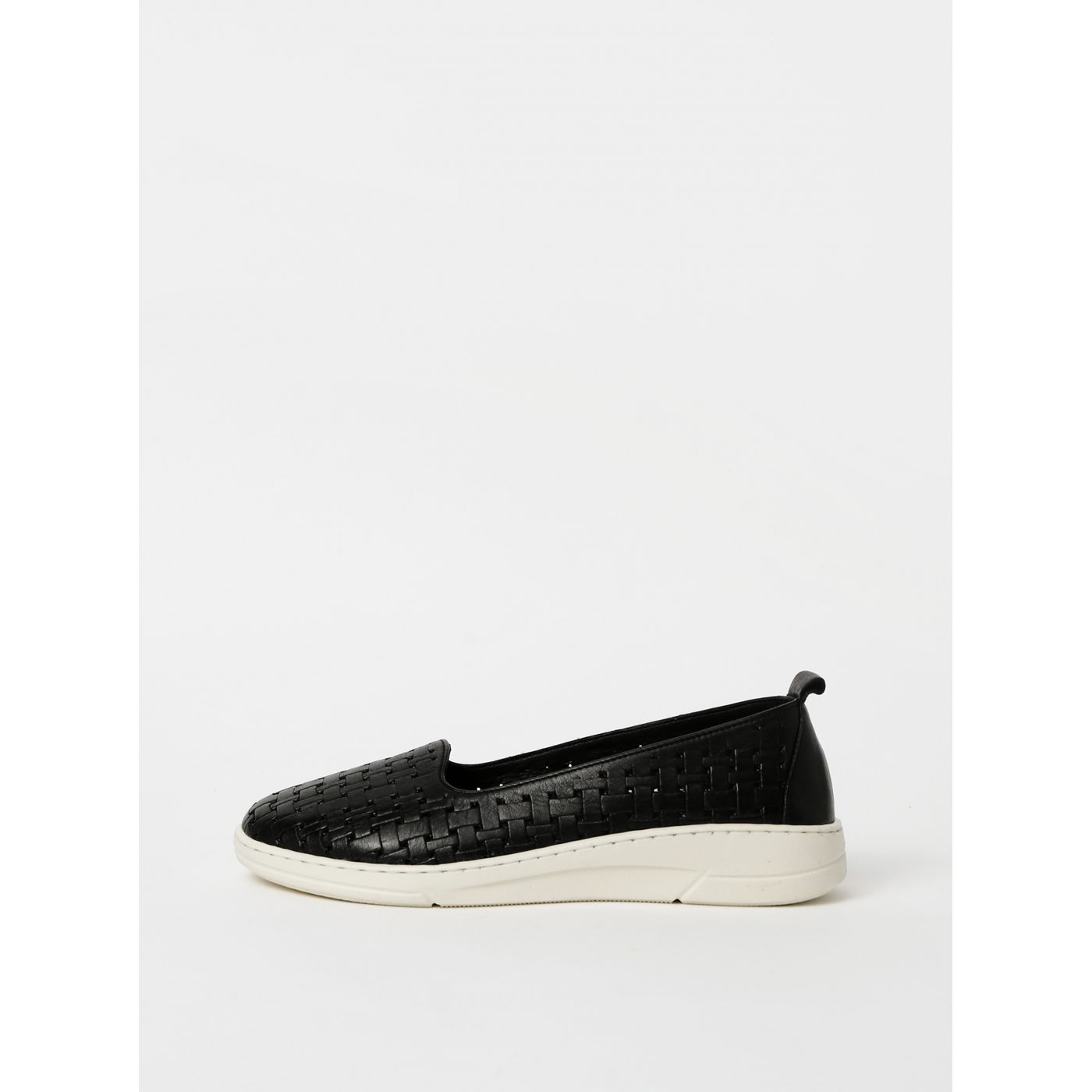 Black Women's Leather Slip on WILD