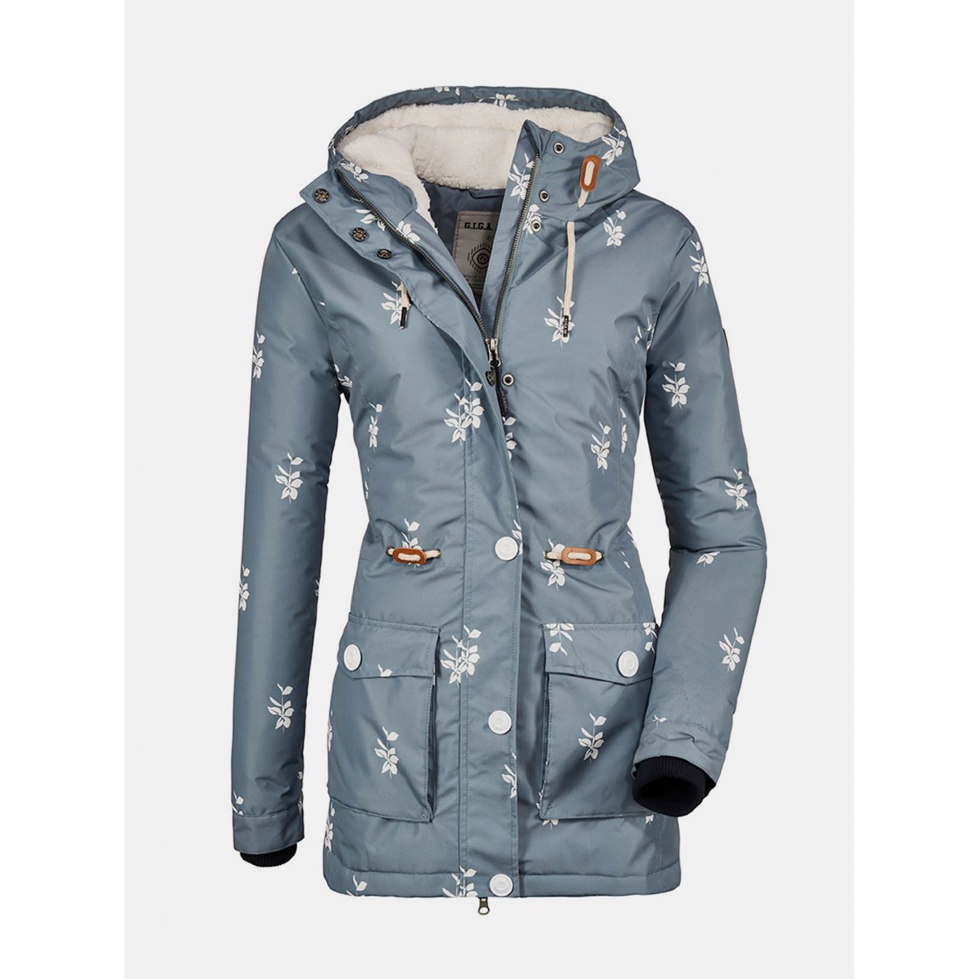 Blue Women's Winter Flower Parka killtec