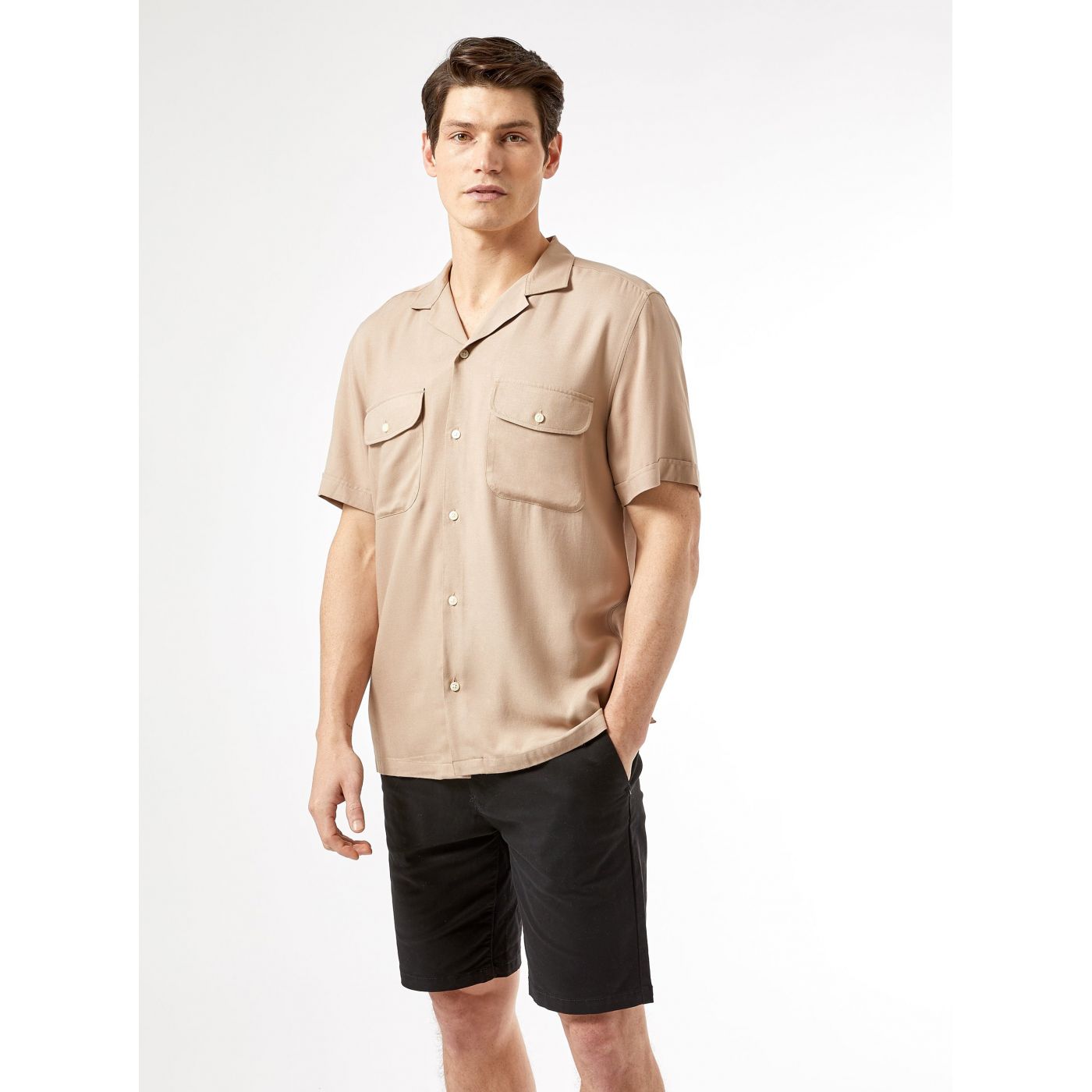 Burton Menswear London Beige Shirt