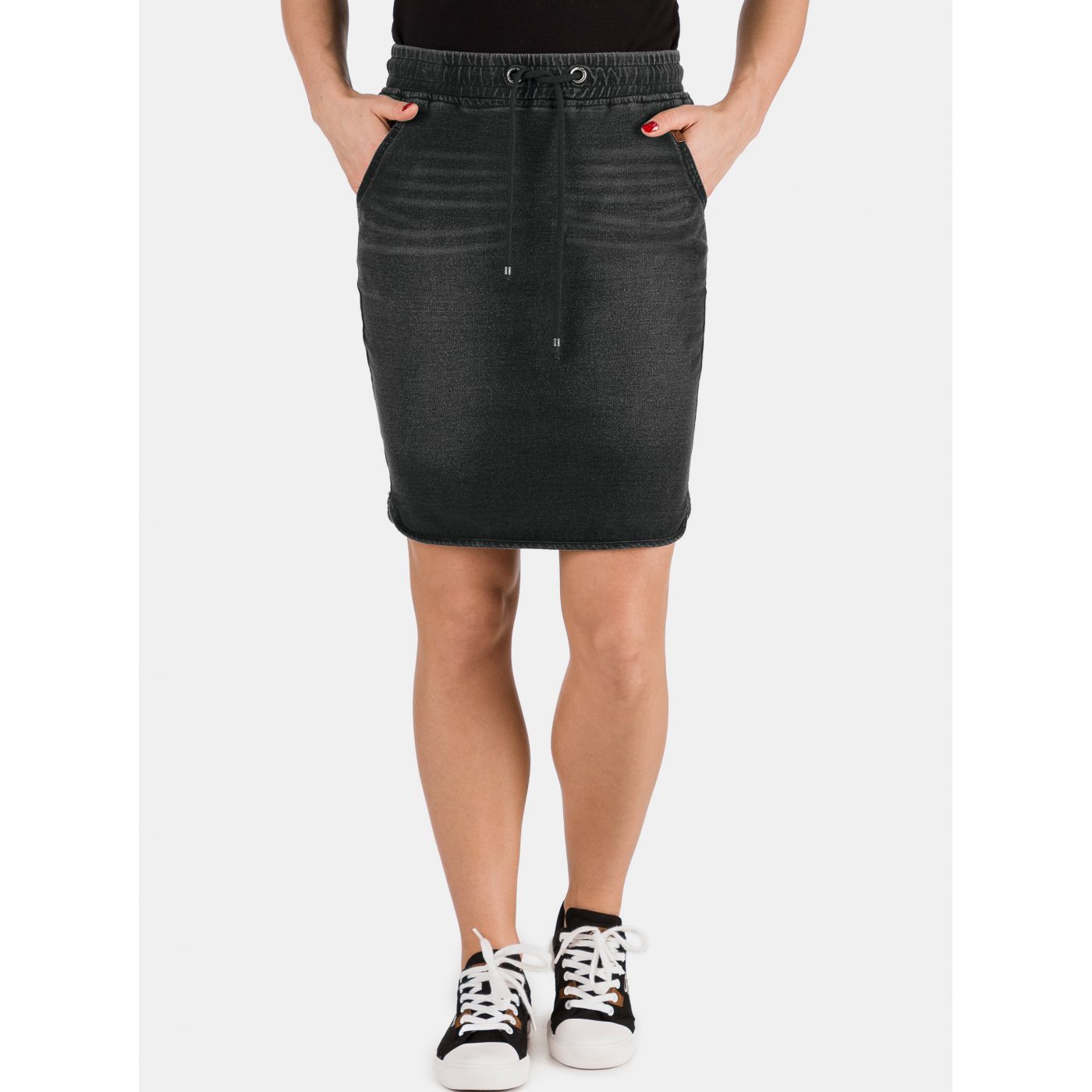 Black Women's Denim Skirt SAM 73