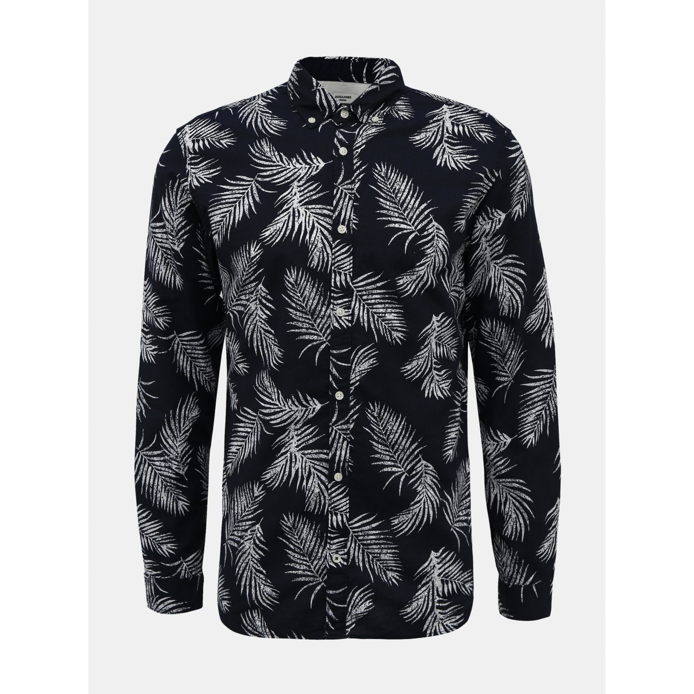 Dark blue patterned shirt Jack & Jones Summer