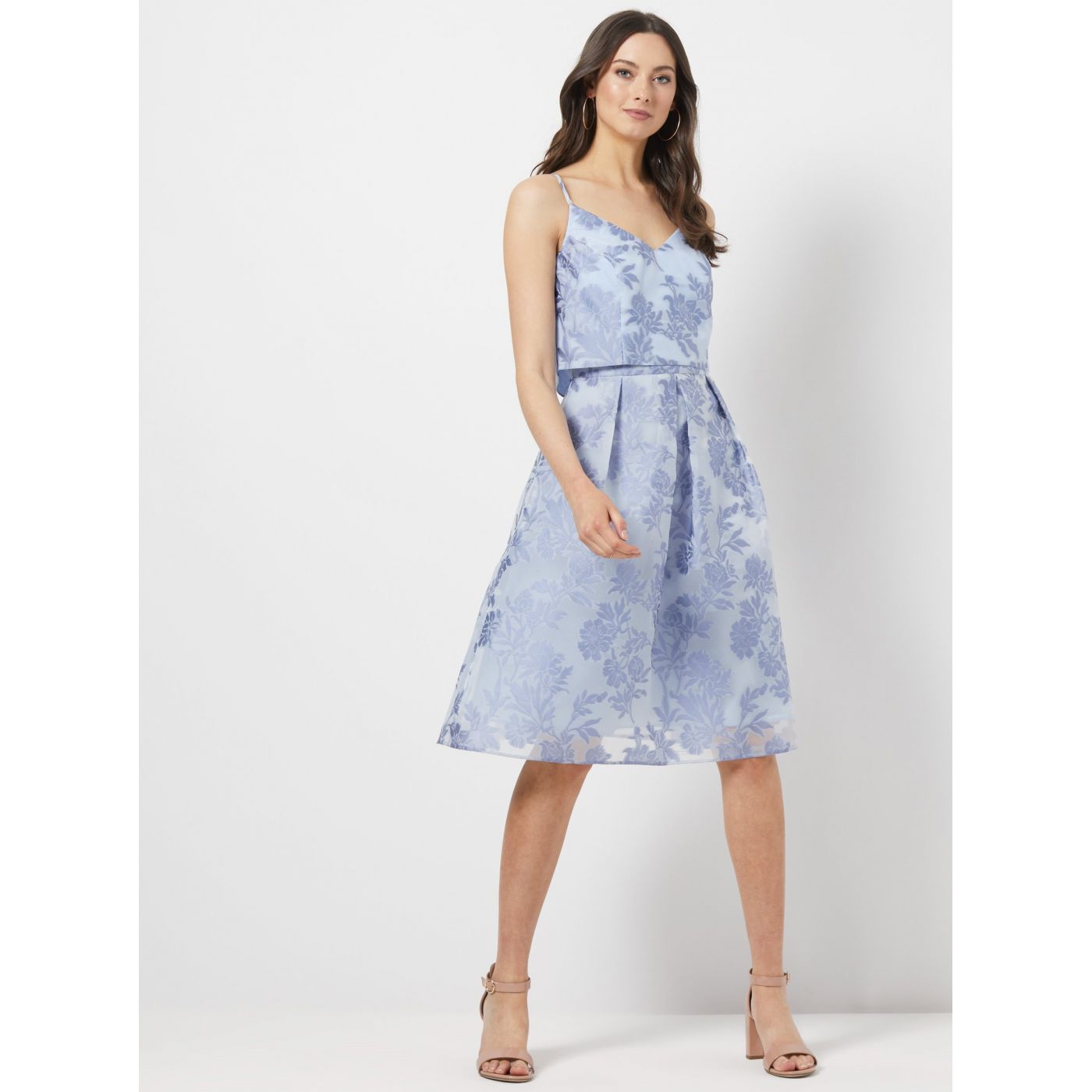 Light Blue Floral Dress by Dorothy Perkins