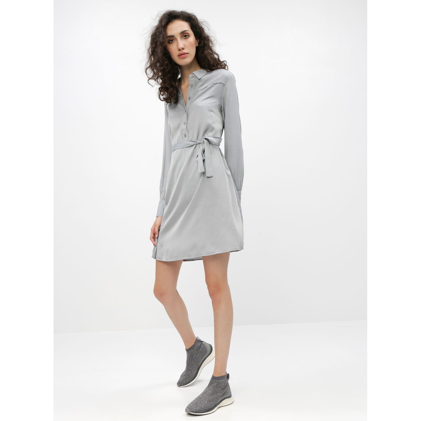 Grey Shirt Dress VILA Tenna