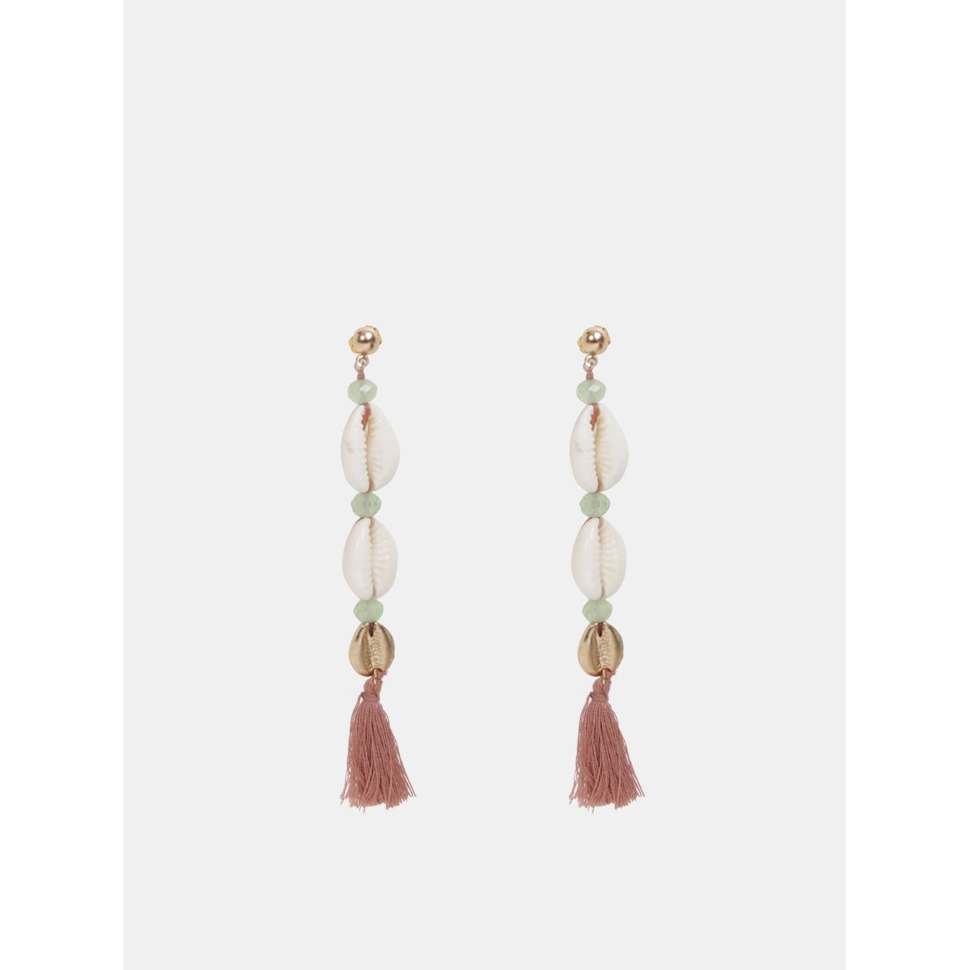 Pink-cream earrings with musms ONLY Elsa