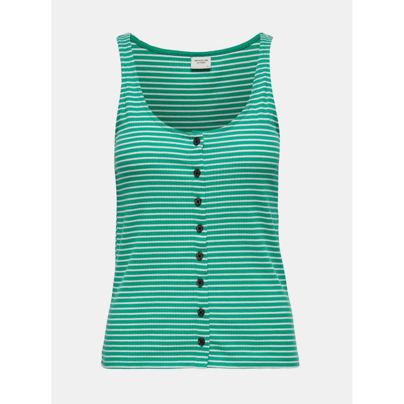 Jacqueline de Yong Nevada Green Striped Tank Top