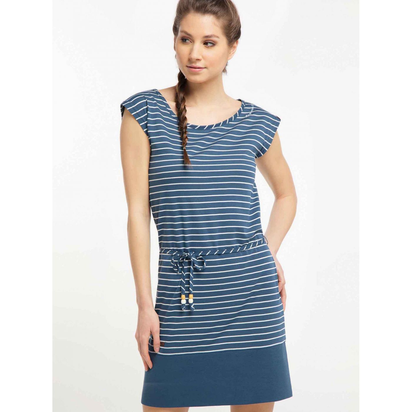 Blue Striped Ragwear Dress Soho Stripes
