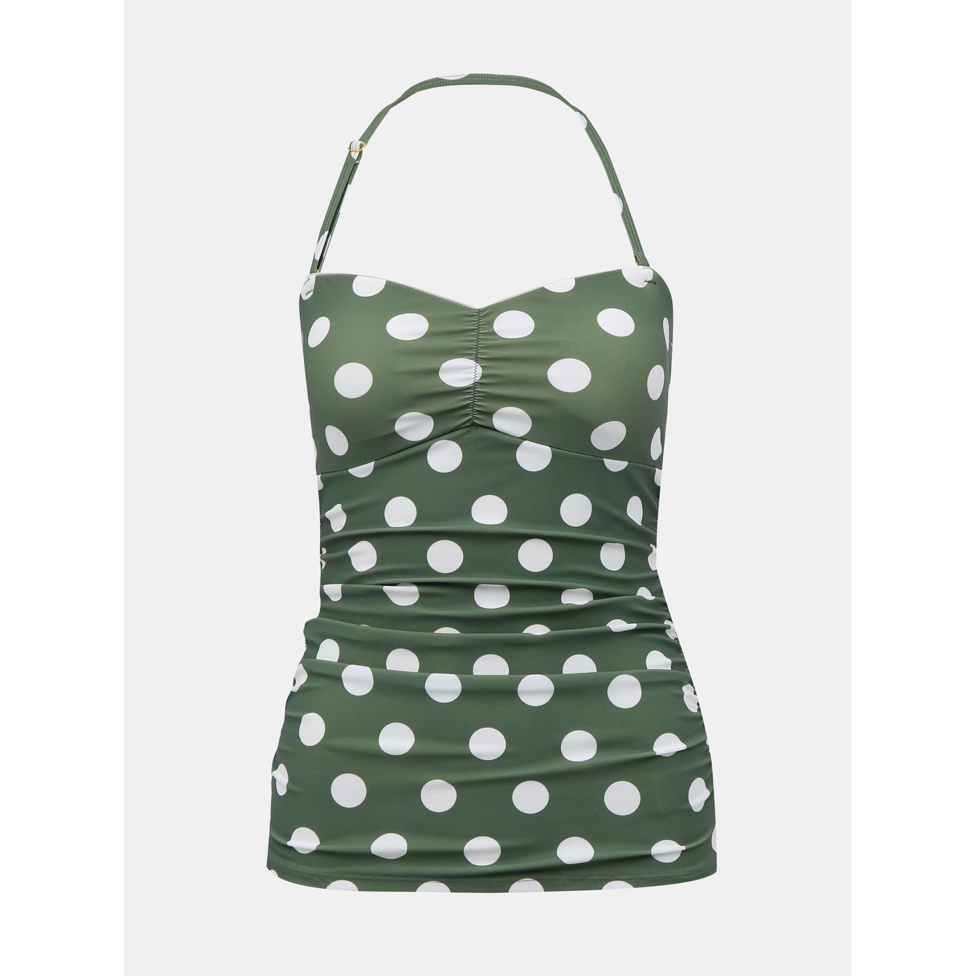 Dorothy Perkins Green Spotted Top Swimsuit