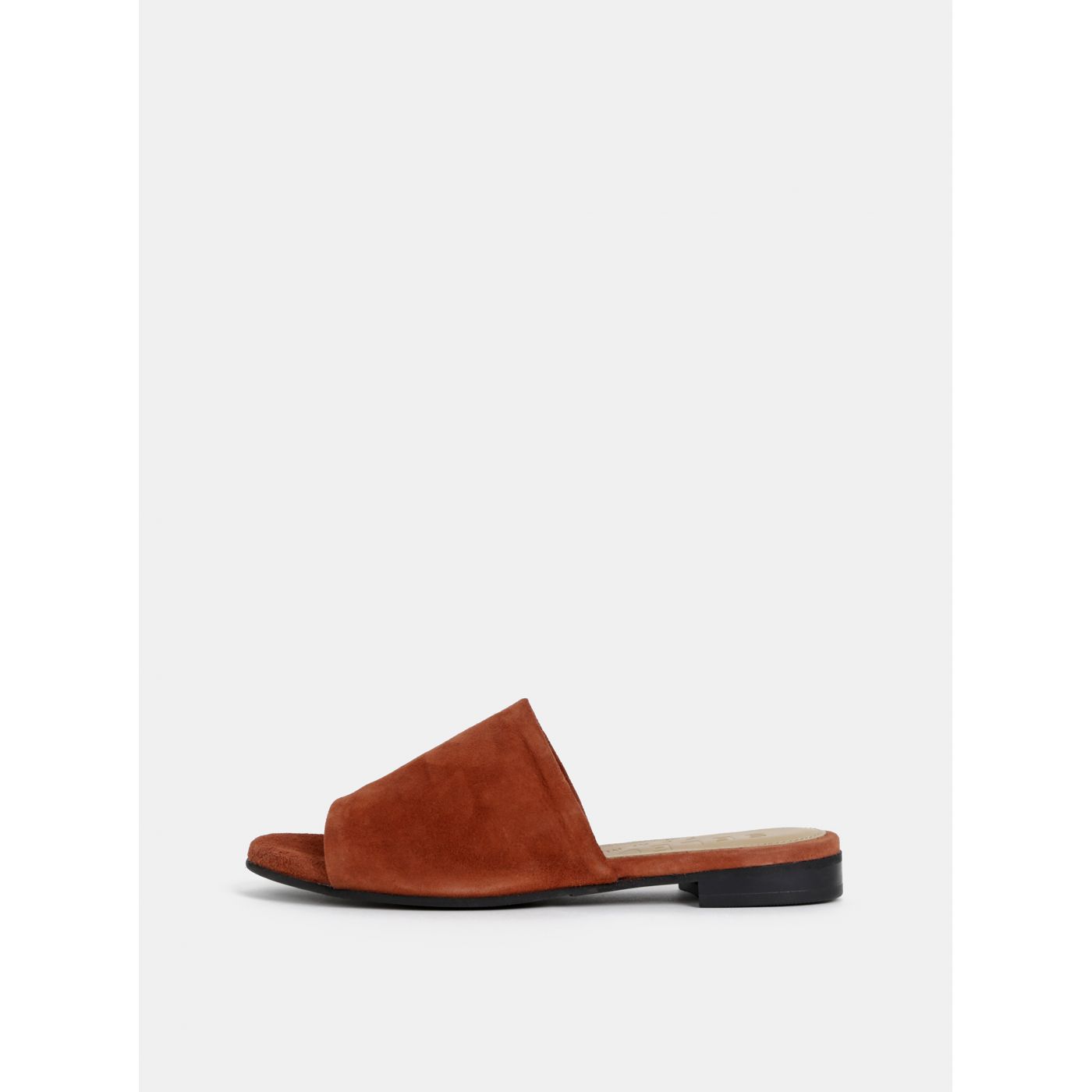 Brick Suede Slippers Selected Femme Merle