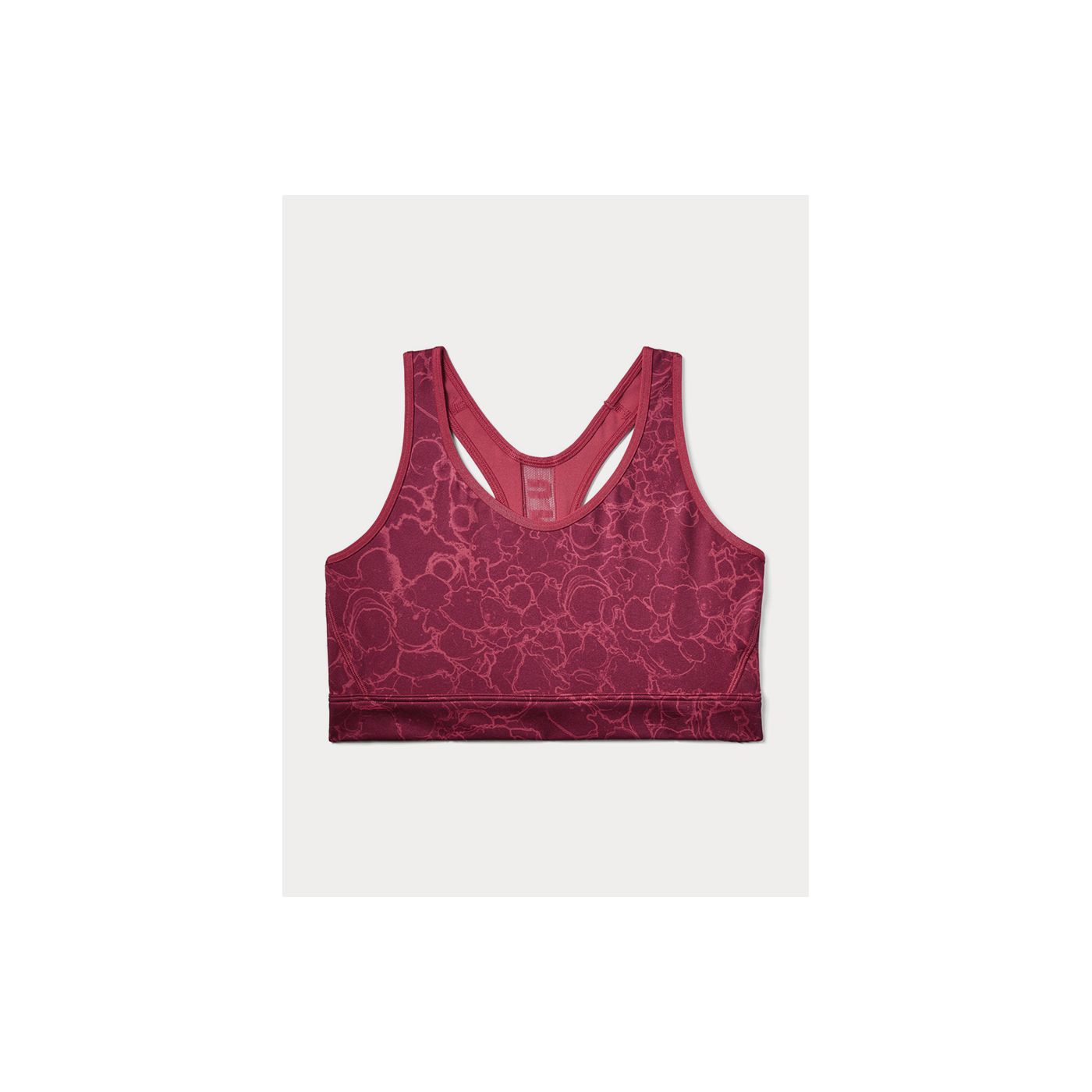 Under Armour Armour Mid Mesh Wordmark Bra-PNK Sports Bra