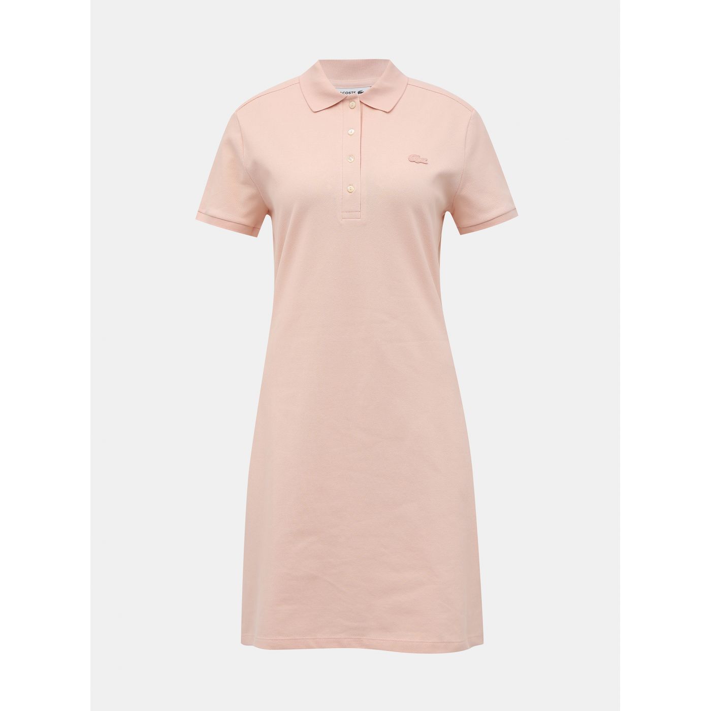 Light Pink Basic Dress Lacoste