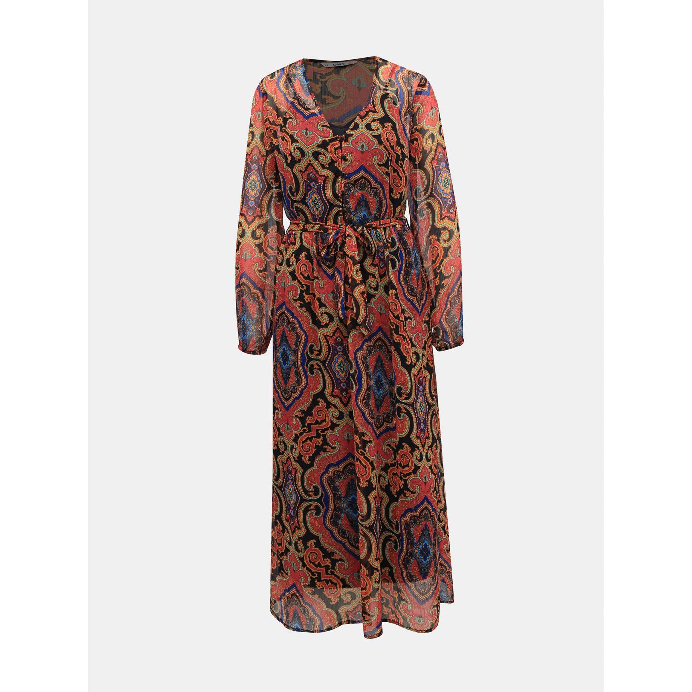 Burgundy patterned maxi dress ONLY Mary