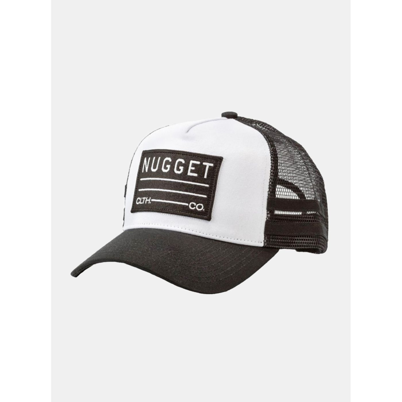 Black-and-white nugget slope men's baseball cap