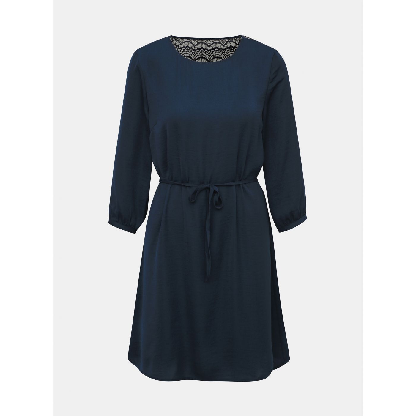 Dark blue dress with lace VILA Solin