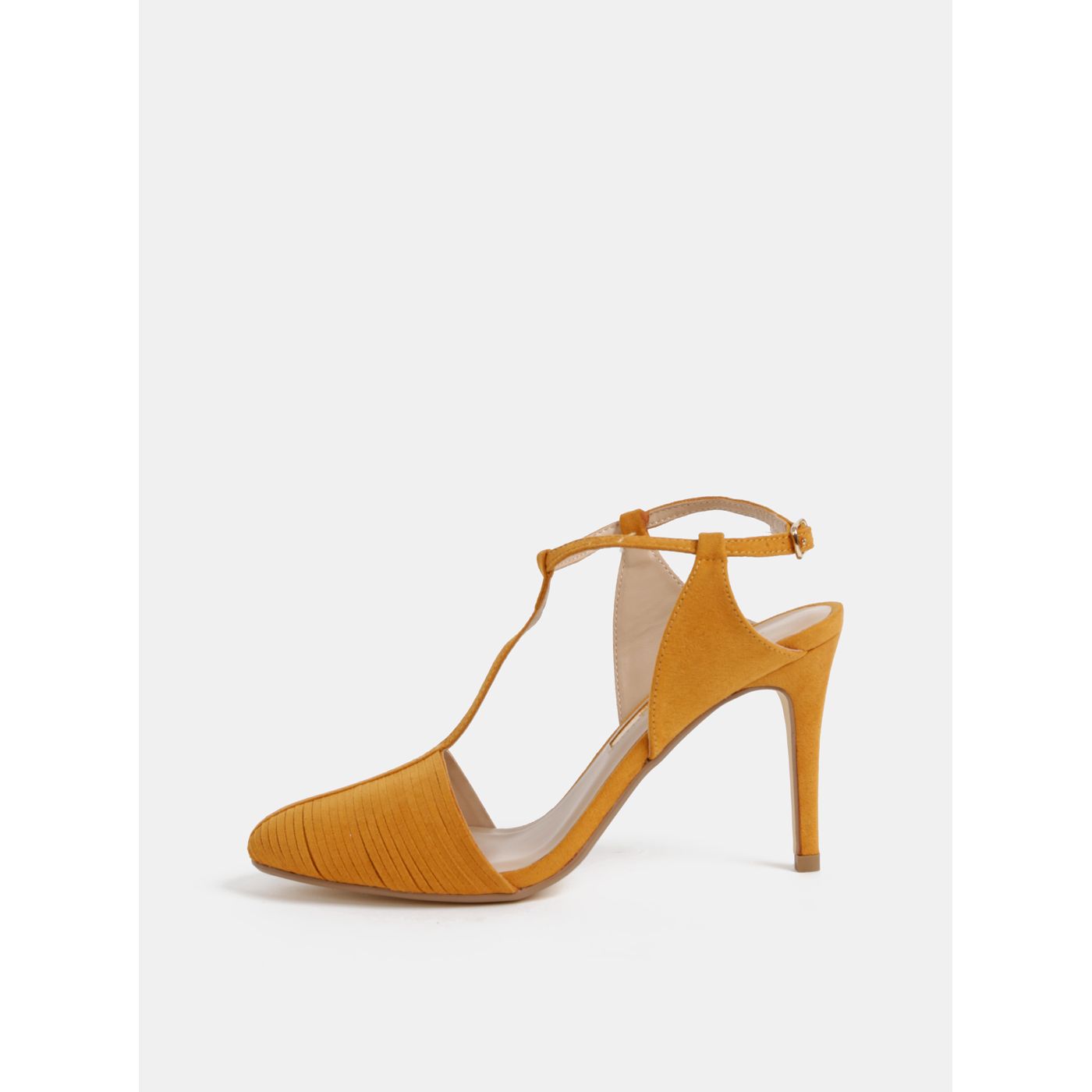 Orange sandals in suede finish by Dorothy Perkins